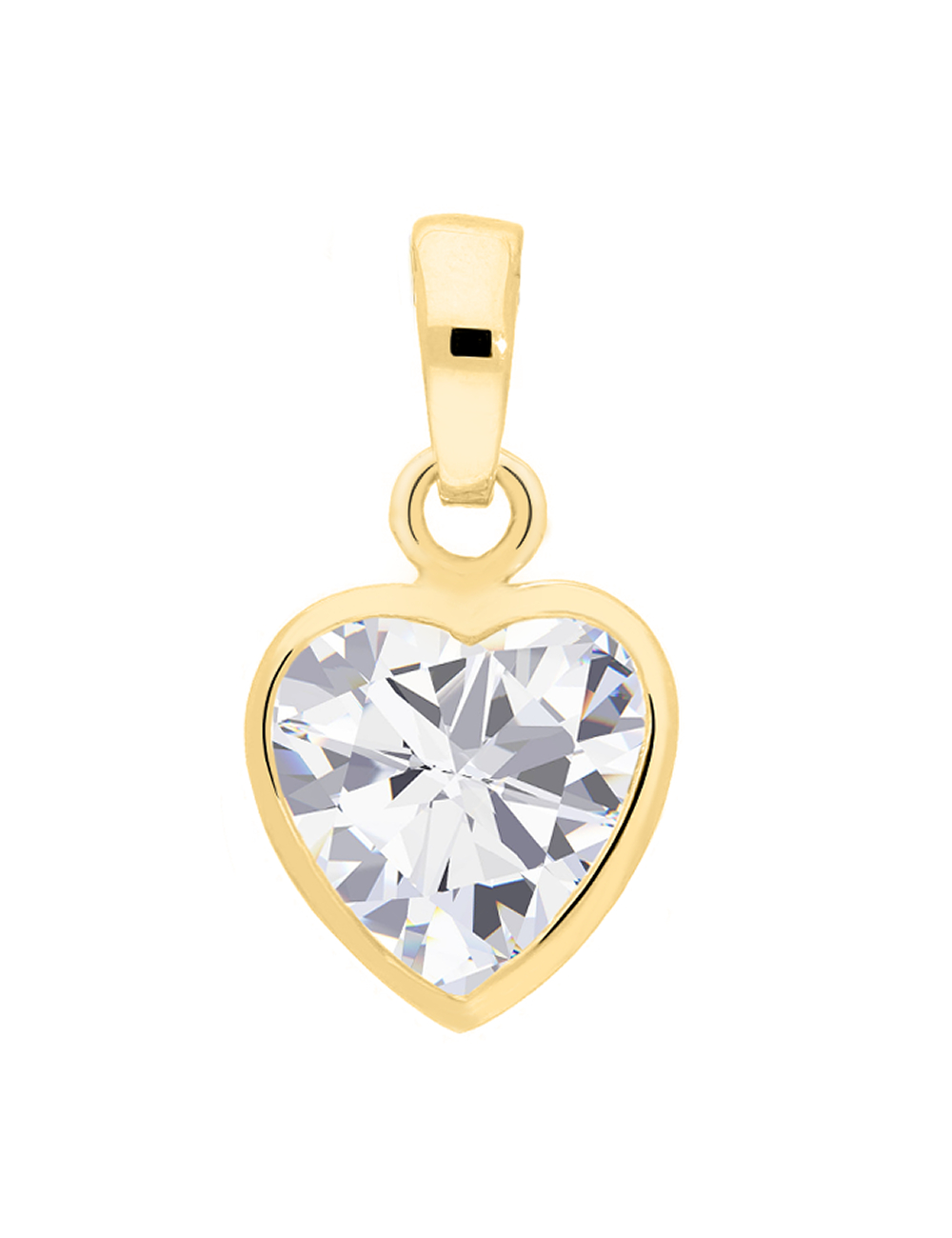 Constance - Zirkonia Herzanhänger 375 Gold
