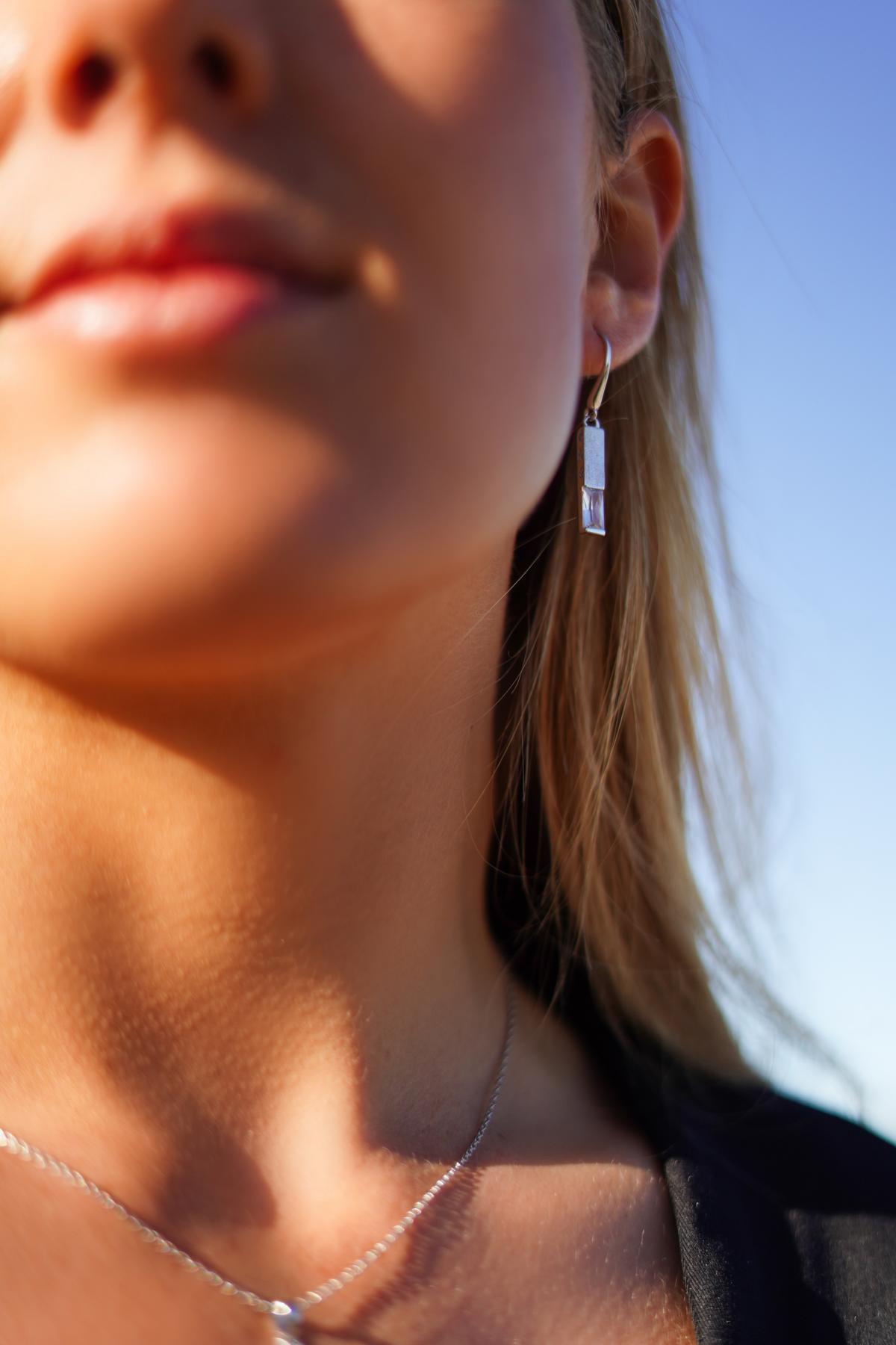 Barbie - Damen Ohrringe hängend Sterlingsilber 925 mit Stein