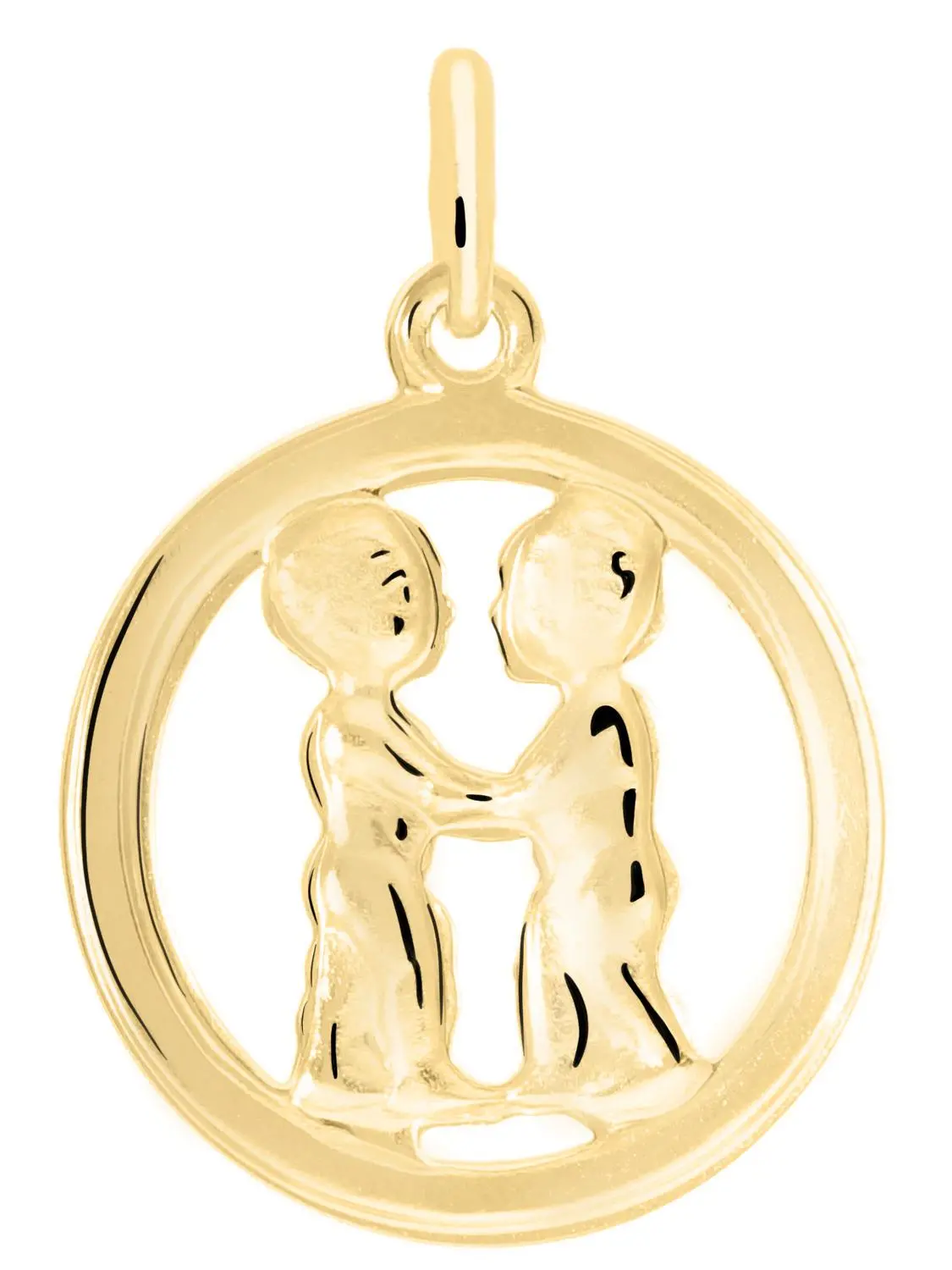 Gavno - ZWILLINGE Sternzeichen Anhänger Gold 333 (8 Karat)
