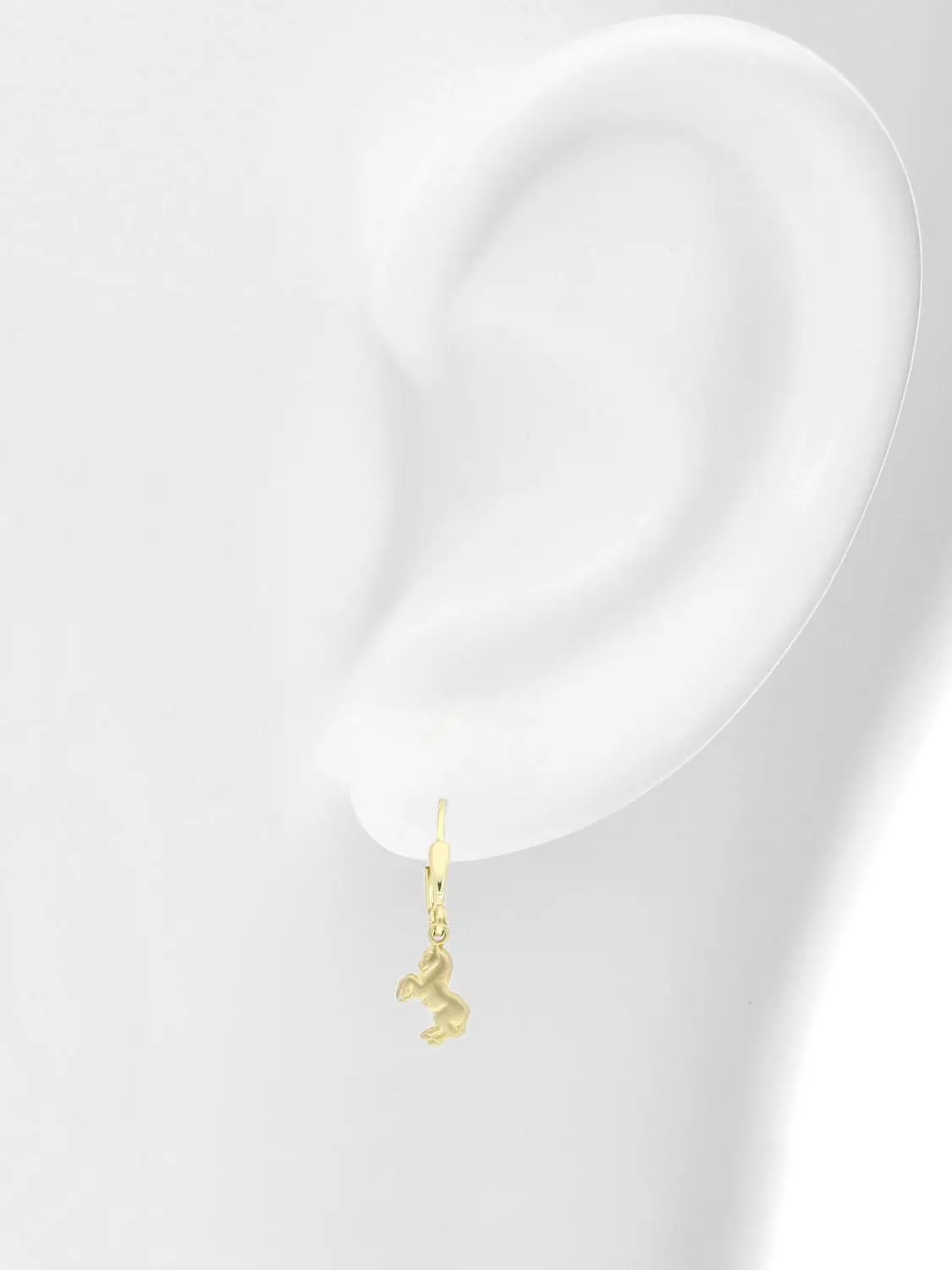 Damenohrringe für Mädchen aus echtem Gelbgold - Layla | Büstenansicht Damenohrringe für Mädchen aus echtem Gelbgold - Layla | Büstenansicht