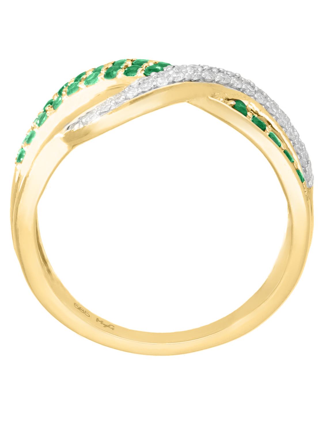Jacotte | Ring aus echtem Gelbgold - Smaragd | Ansicht 7