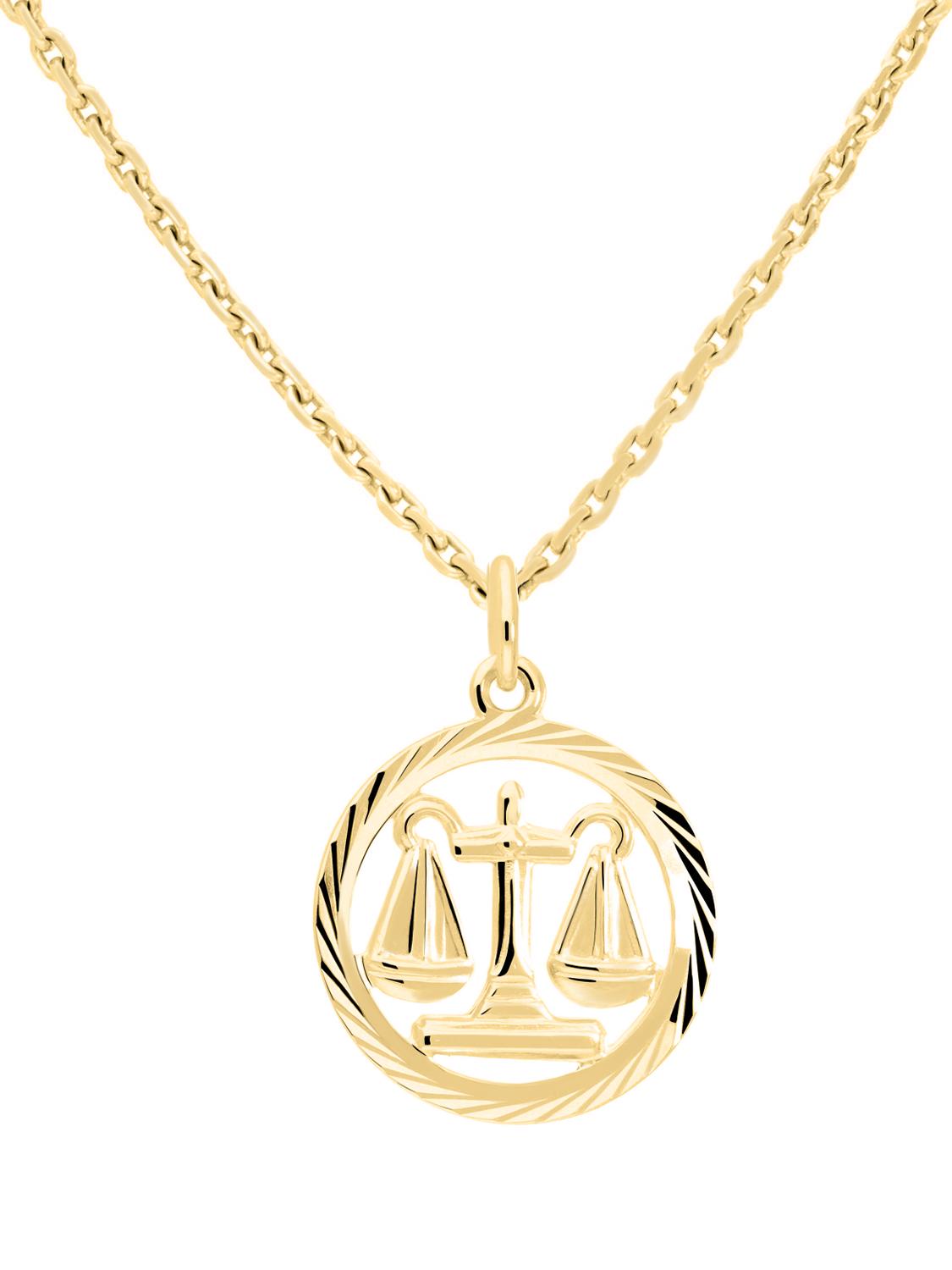 Gavno - WAAGE Sternzeichen Anhänger Gold 333 (8 Karat)