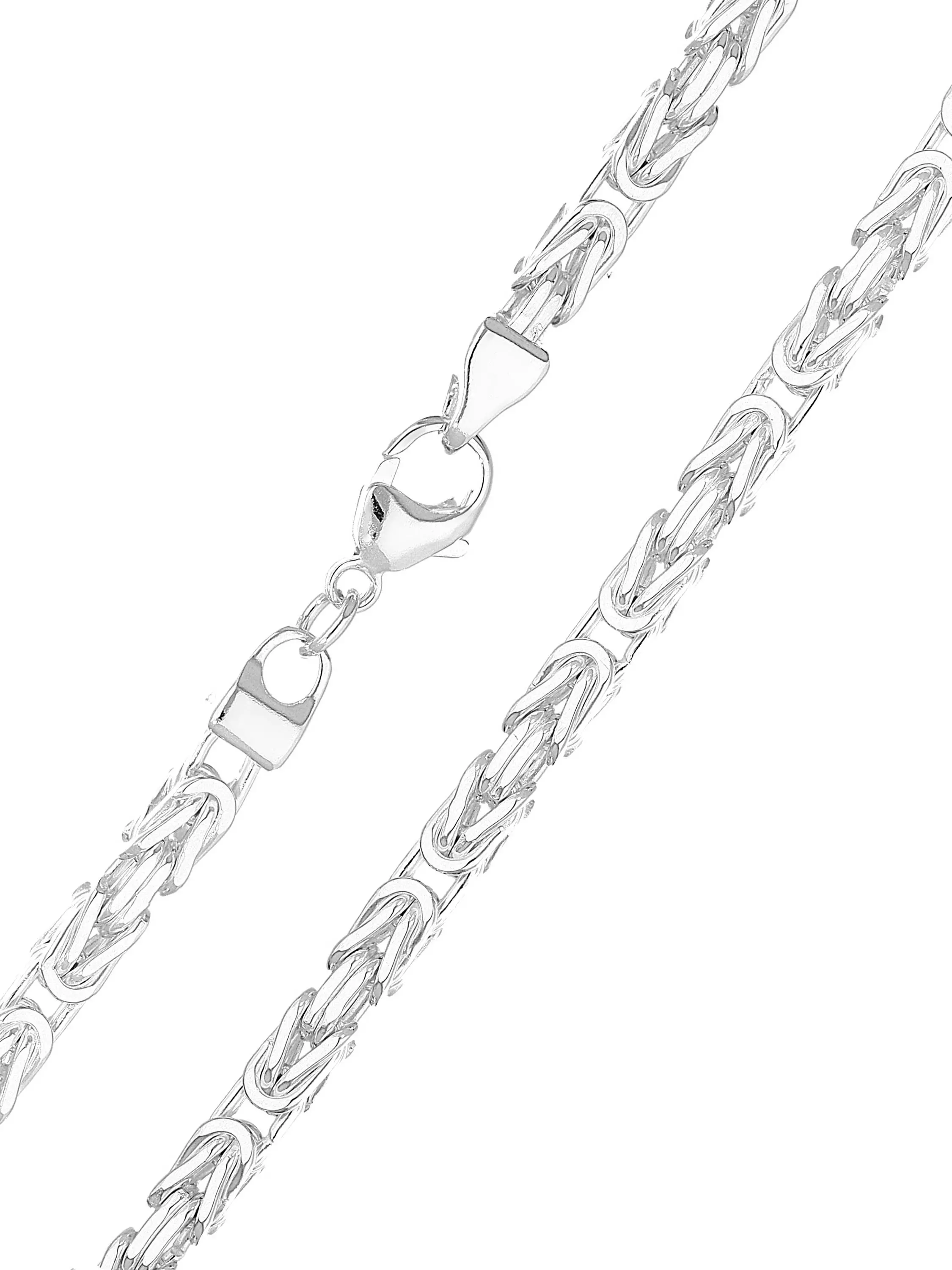 Kenmacho50 - Halskette 925 Sterlingsilber Karabiner - Breite 5 mm - Länge 55 cm Kenmacho50 - Halskette 925 Sterlingsilber Karabiner - Breite 5 mm - Länge 55 cm