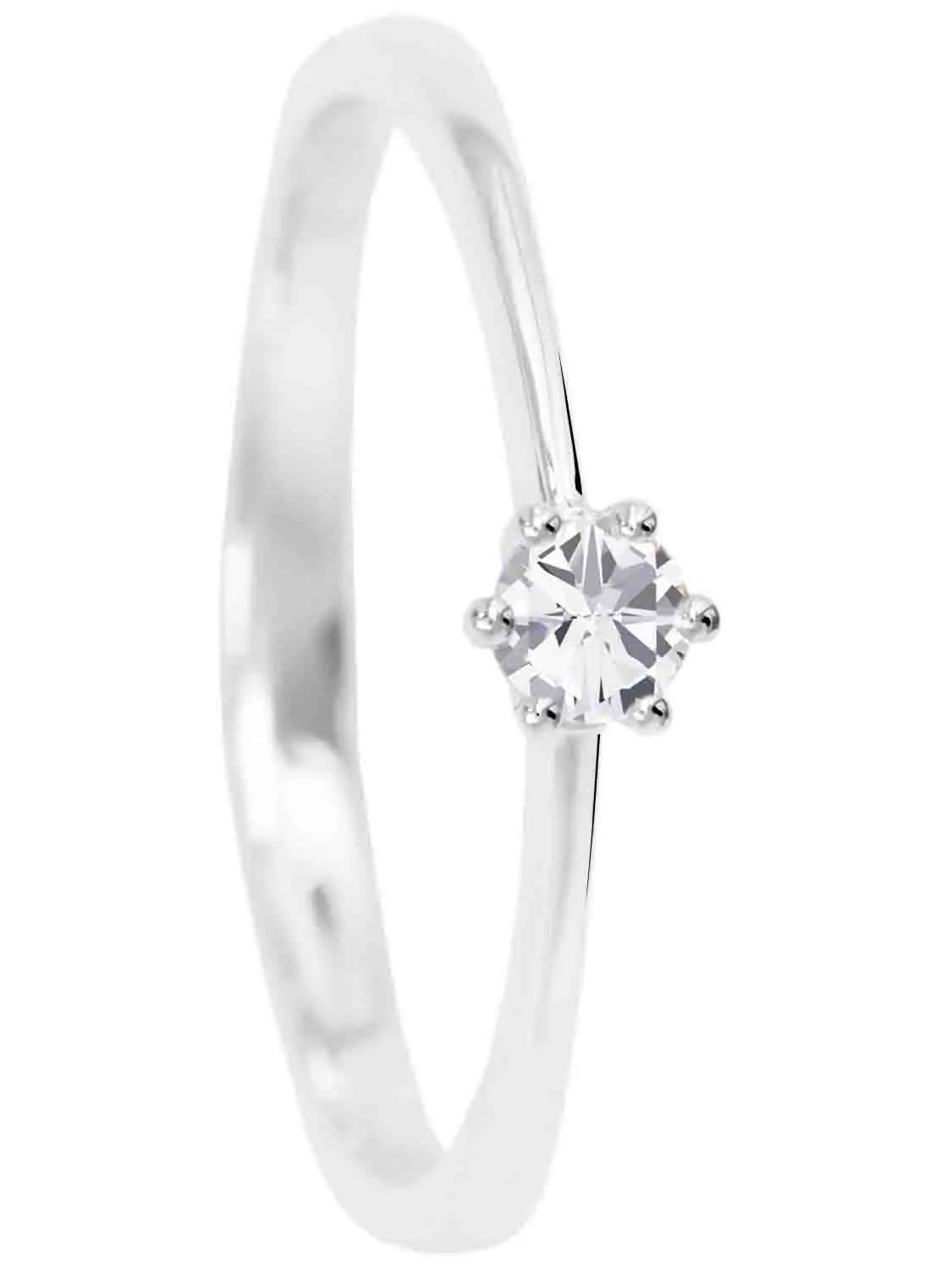 Golden Love | Ring aus echtem Weißgold | Ansicht 5