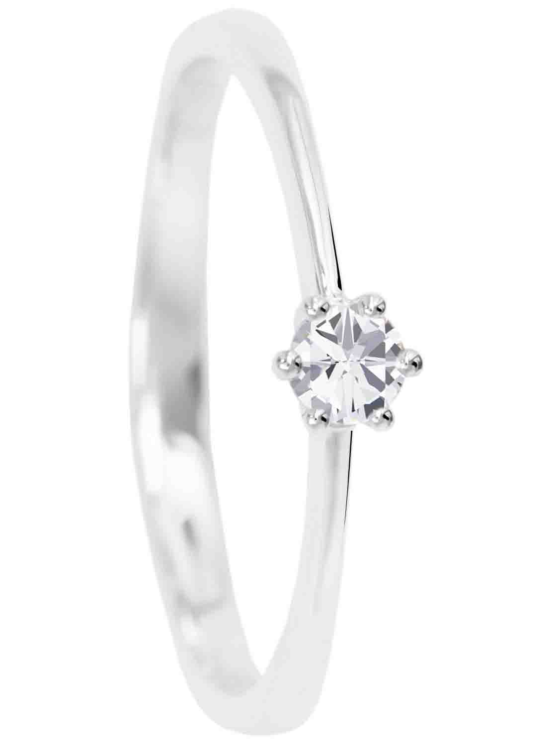 Golden Love | Ring aus echtem Weißgold | Ansicht 5