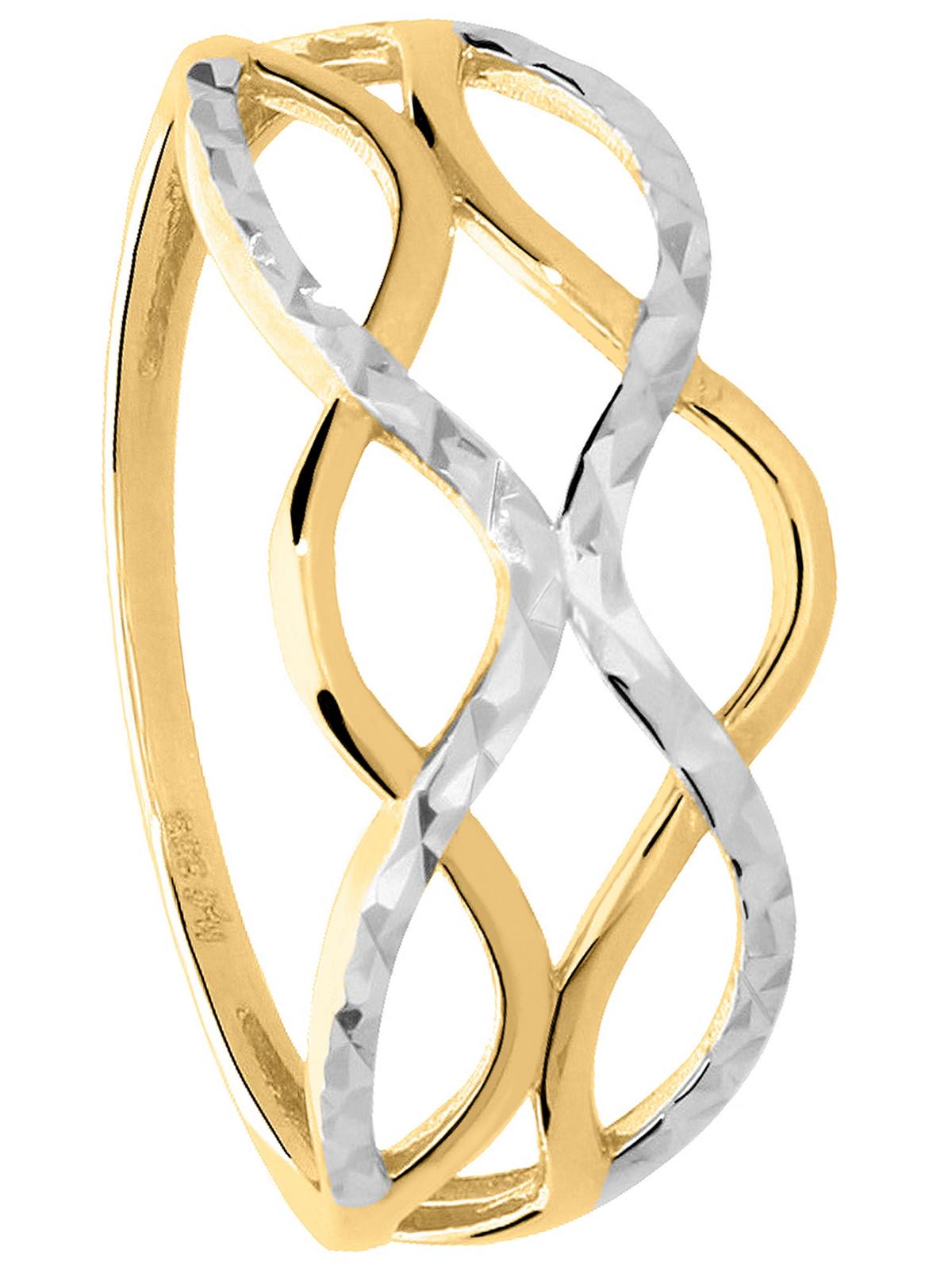 Emeni | Ring aus echtem Gelbgold & Weißgold | Ansicht 5