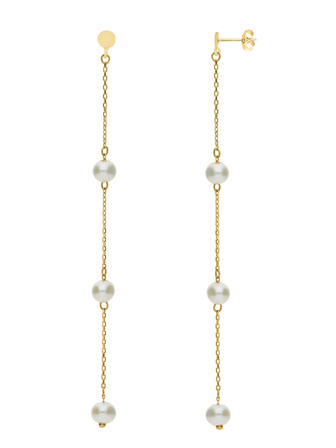 Ilona - Damen Perlenohrringe 375 Gold