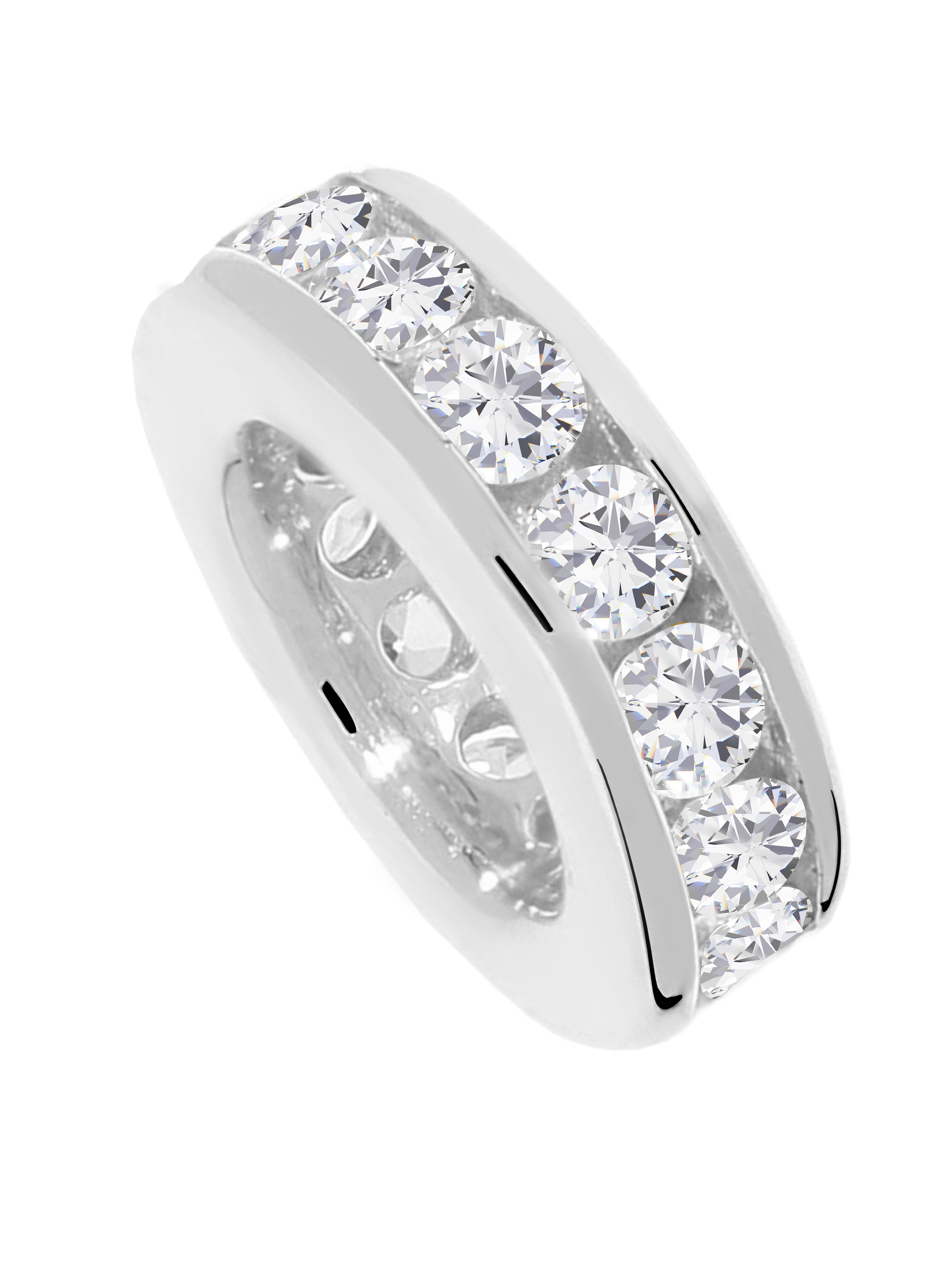 Taufring Anhänger Weißgold mit Zirkonia