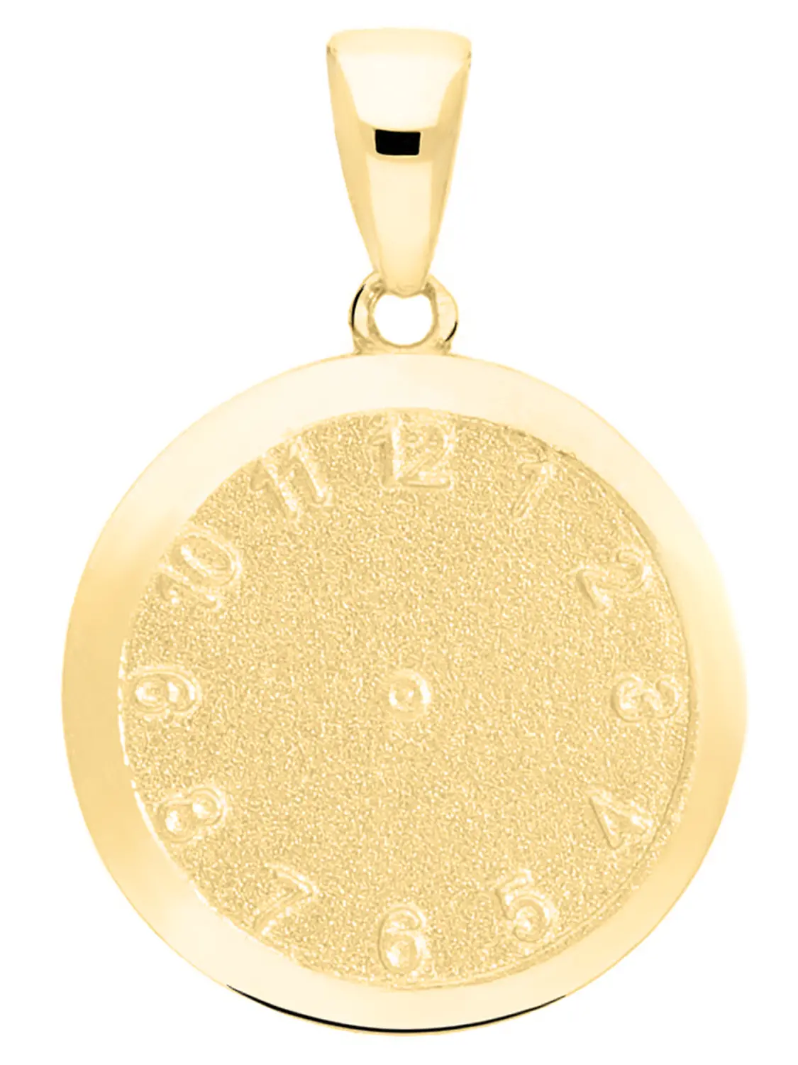 Overnight - Mädchen & Jungen Geburtsuhr Kettenanhänger Gold 375