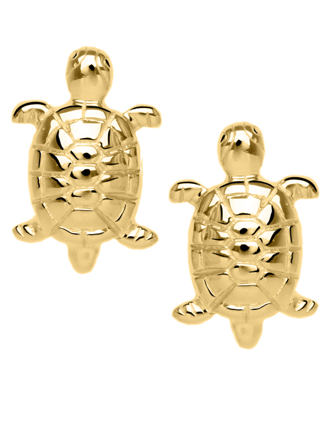 Tortuga - Damen & Mädchen Ohrringe Gold 585 Ohrstecker Schildkröte
