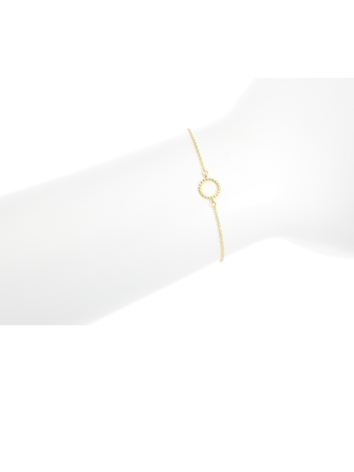 Armkette aus echtem Gelbgold - Rossino | Büstenansicht