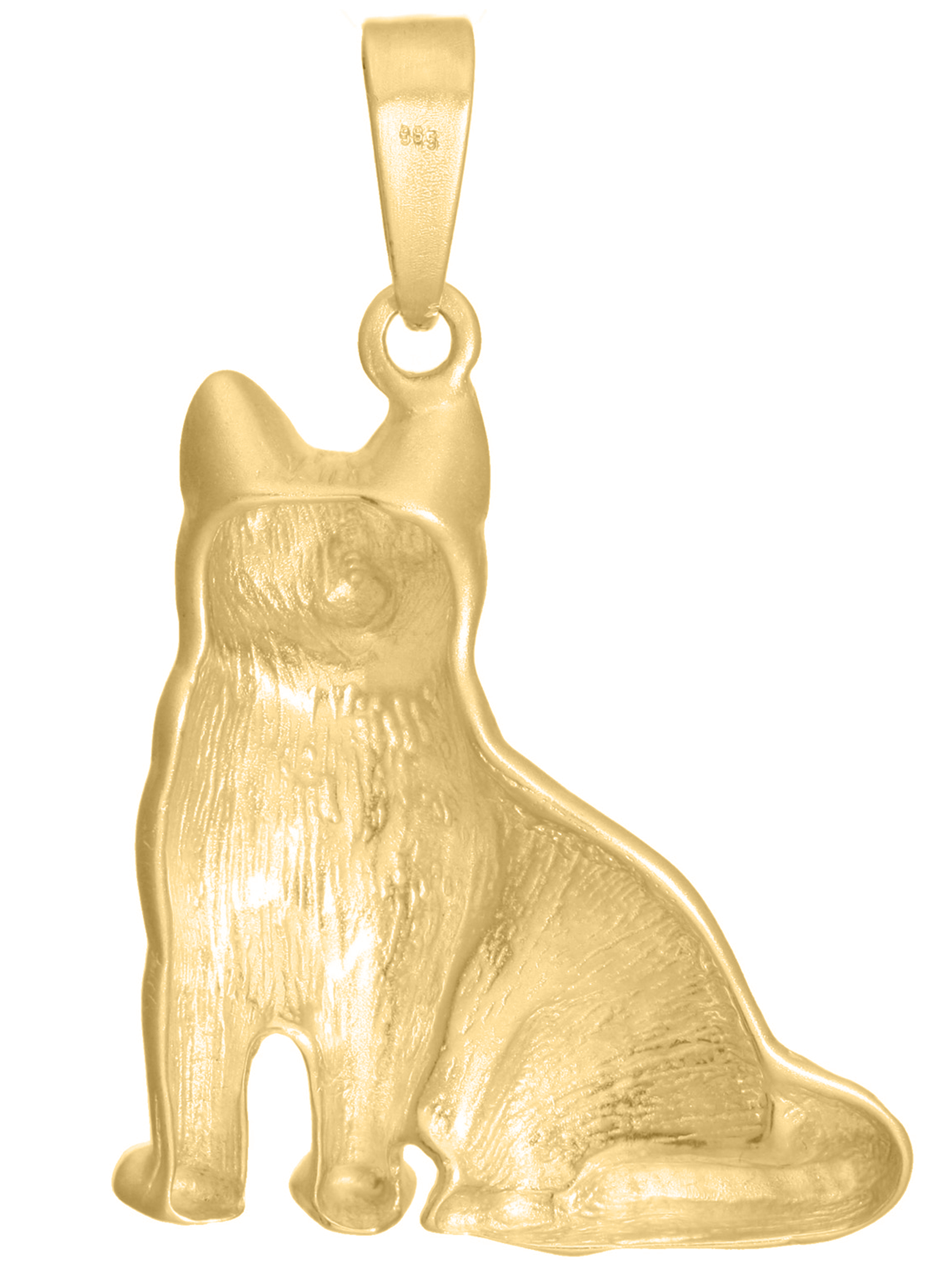 Manou - Katze Motivanhänger 585 Gold