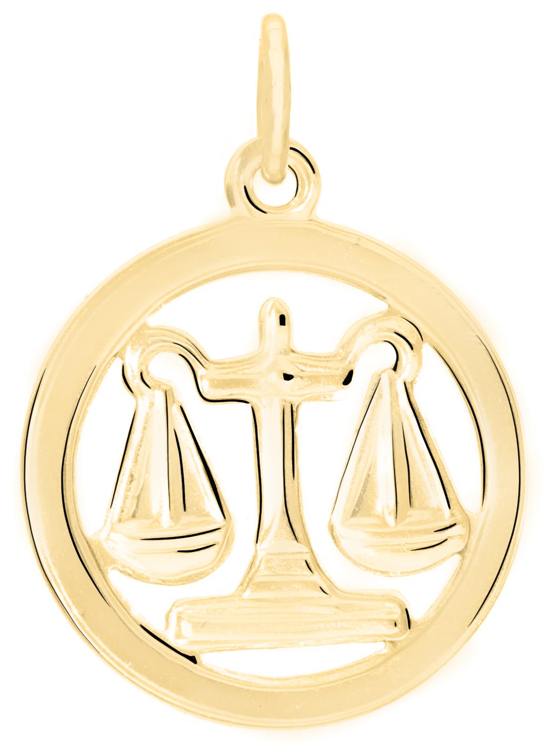 Gavno - WAAGE Sternzeichen Anhänger Gold 333 (8 Karat)