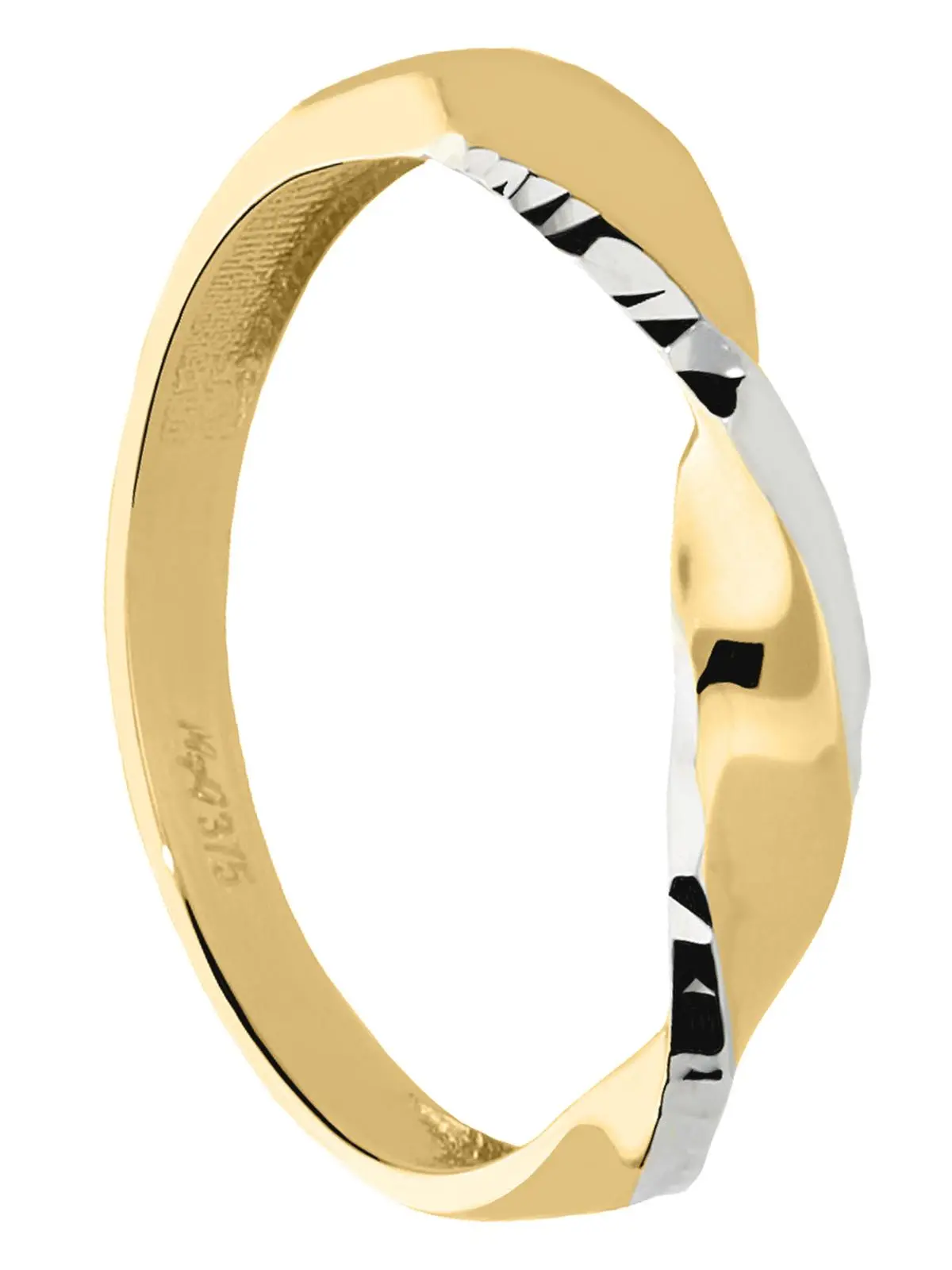 Capri | Ring aus echtem Gelbgold & Weißgold | Ansicht 4