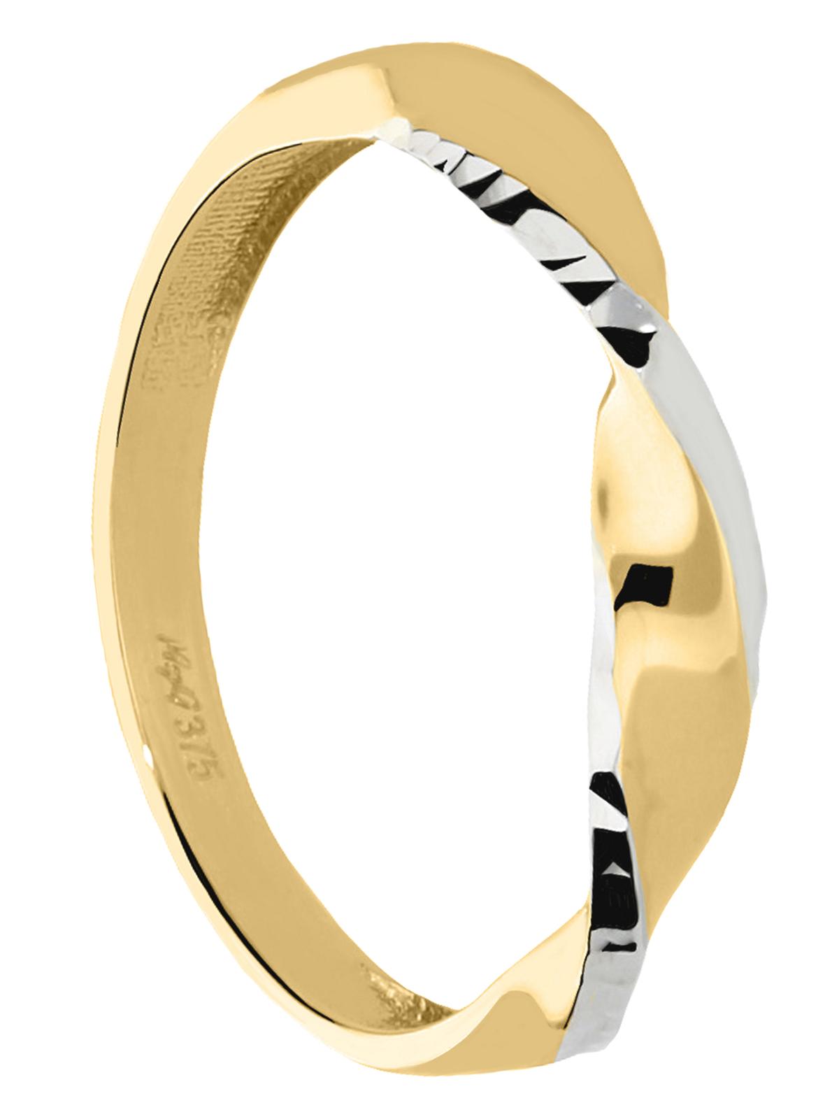 Capri | Ring aus echtem Gelbgold & Weißgold | Ansicht 4