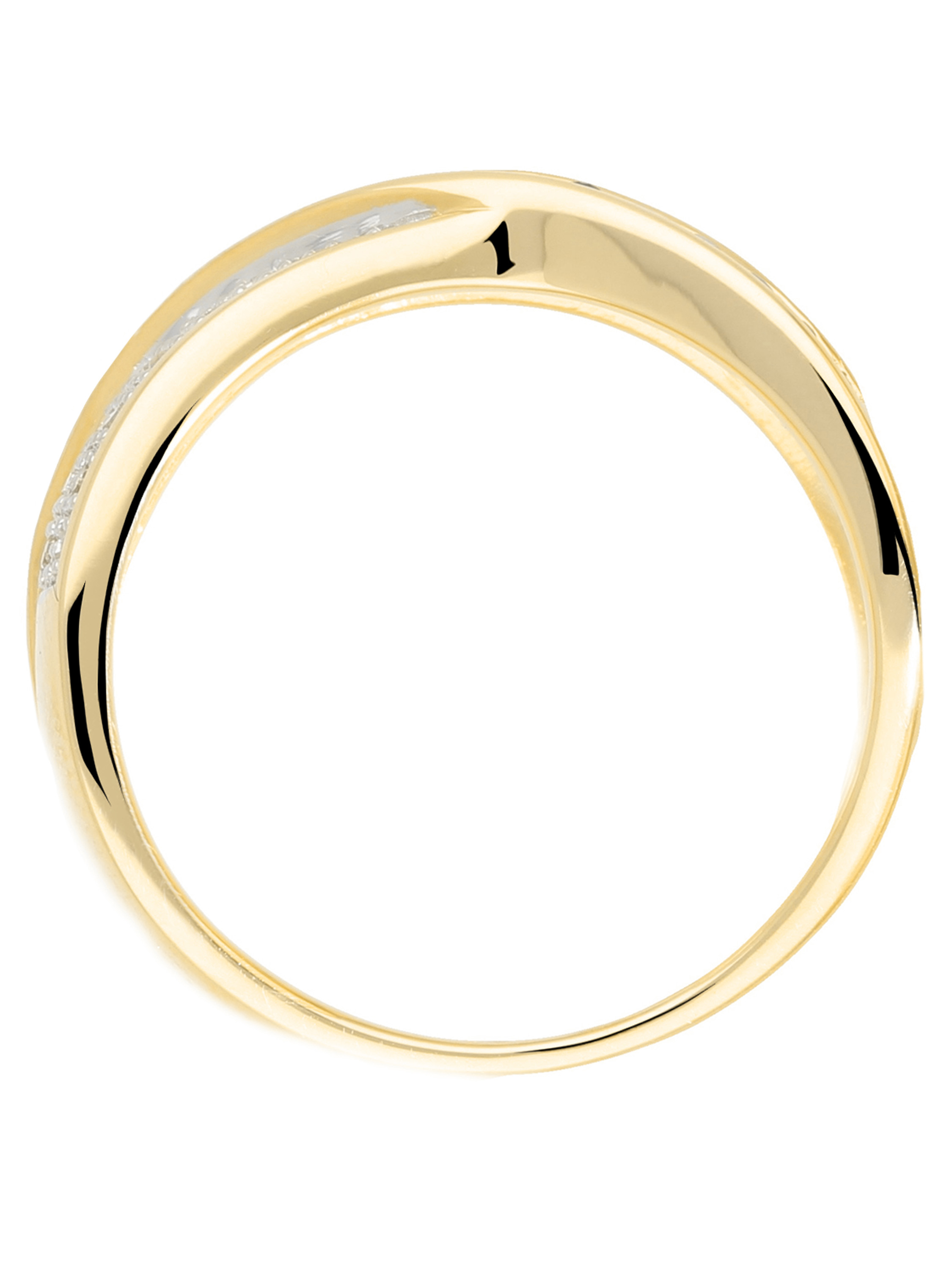 Melvena - Saphir & Diamant Ring mit Edelstein 585 Gold - 0,13ct. - Größe 50