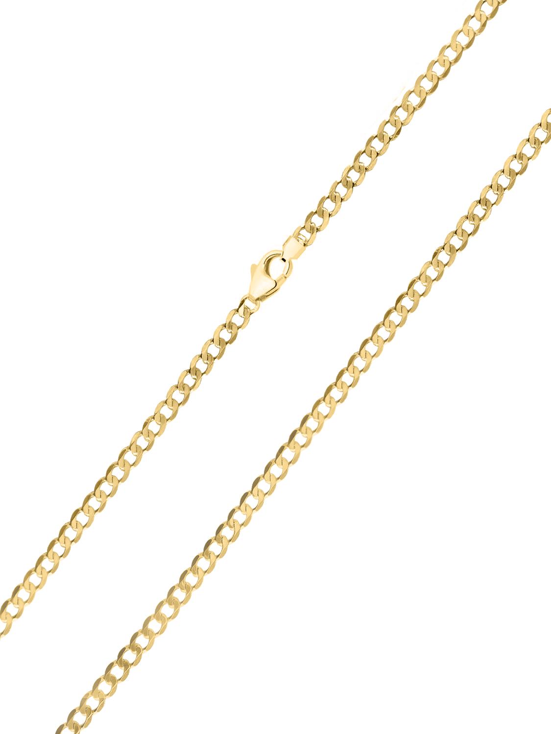 Halskette Damen & Herren Gold 333 Panzerkette 3.9mm - 50cm | Quin40