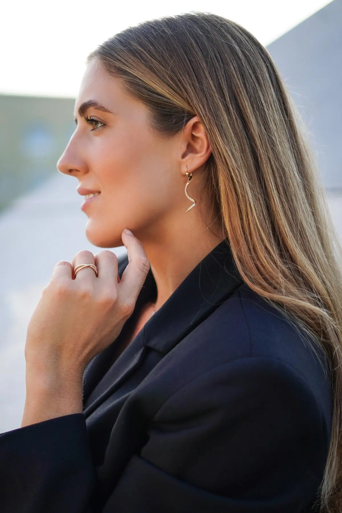 Svenja - Damen Ohrhänger Gold 333 mit Zirkonia