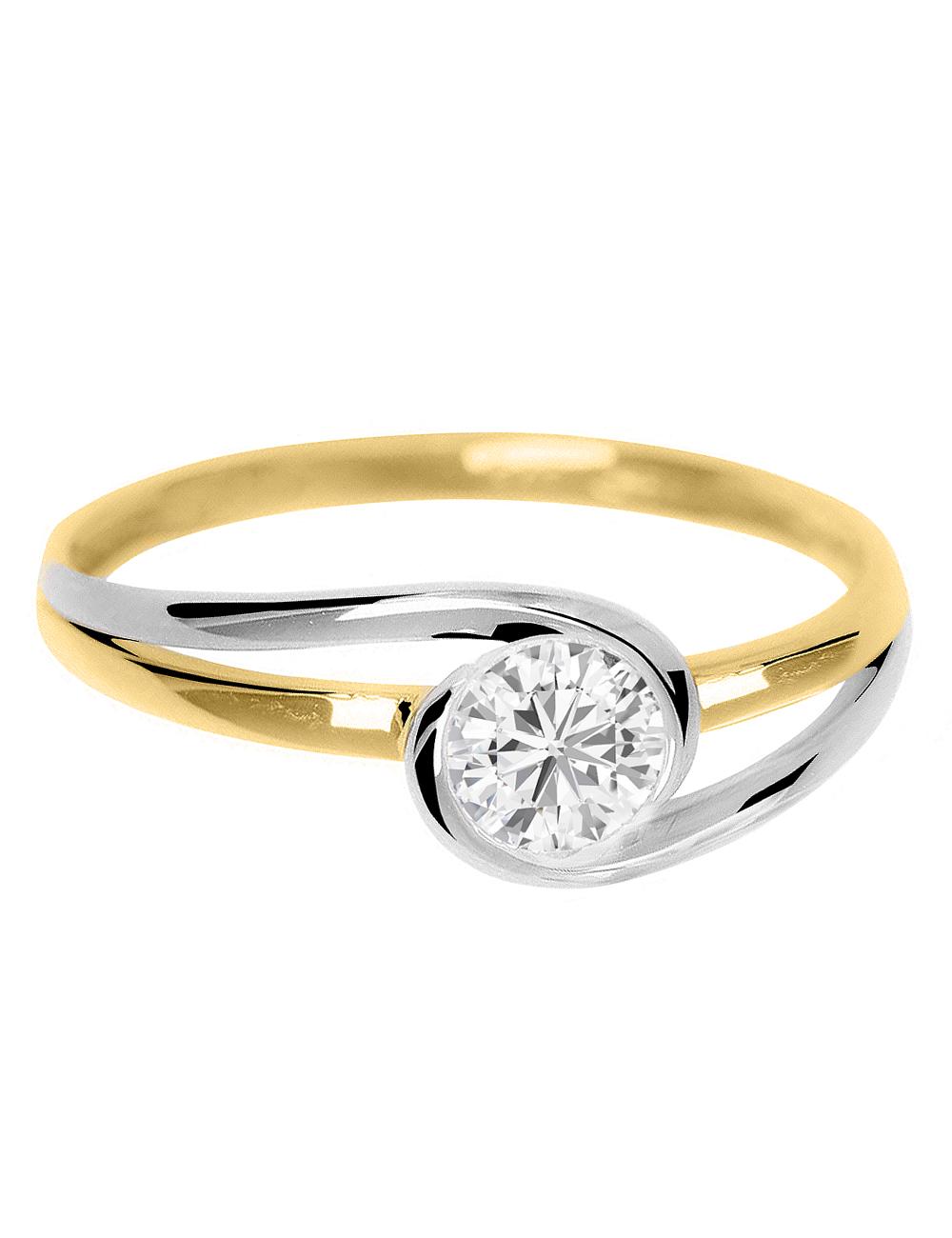 Lauren Amy | Ring aus echtem Gelbgold & Weißgold | Ansicht 5