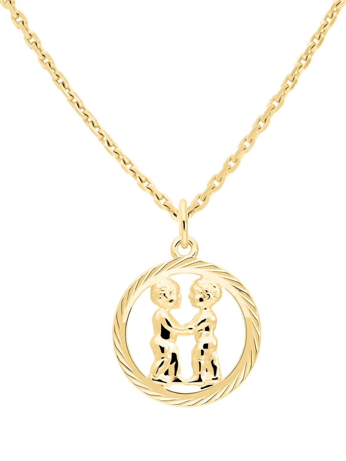 Gavno - ZWILLINGE Sternzeichen Anhänger Gold 333 (8 Karat)