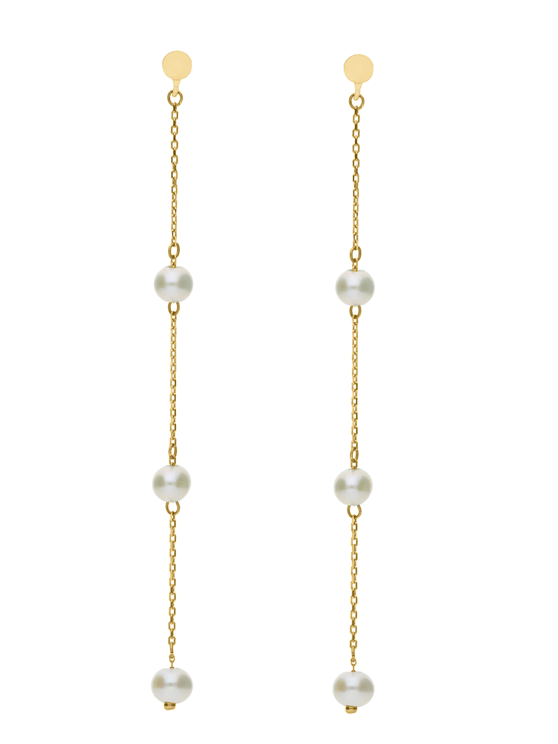 Ilona - Damen Perlenohrringe 375 Gold
