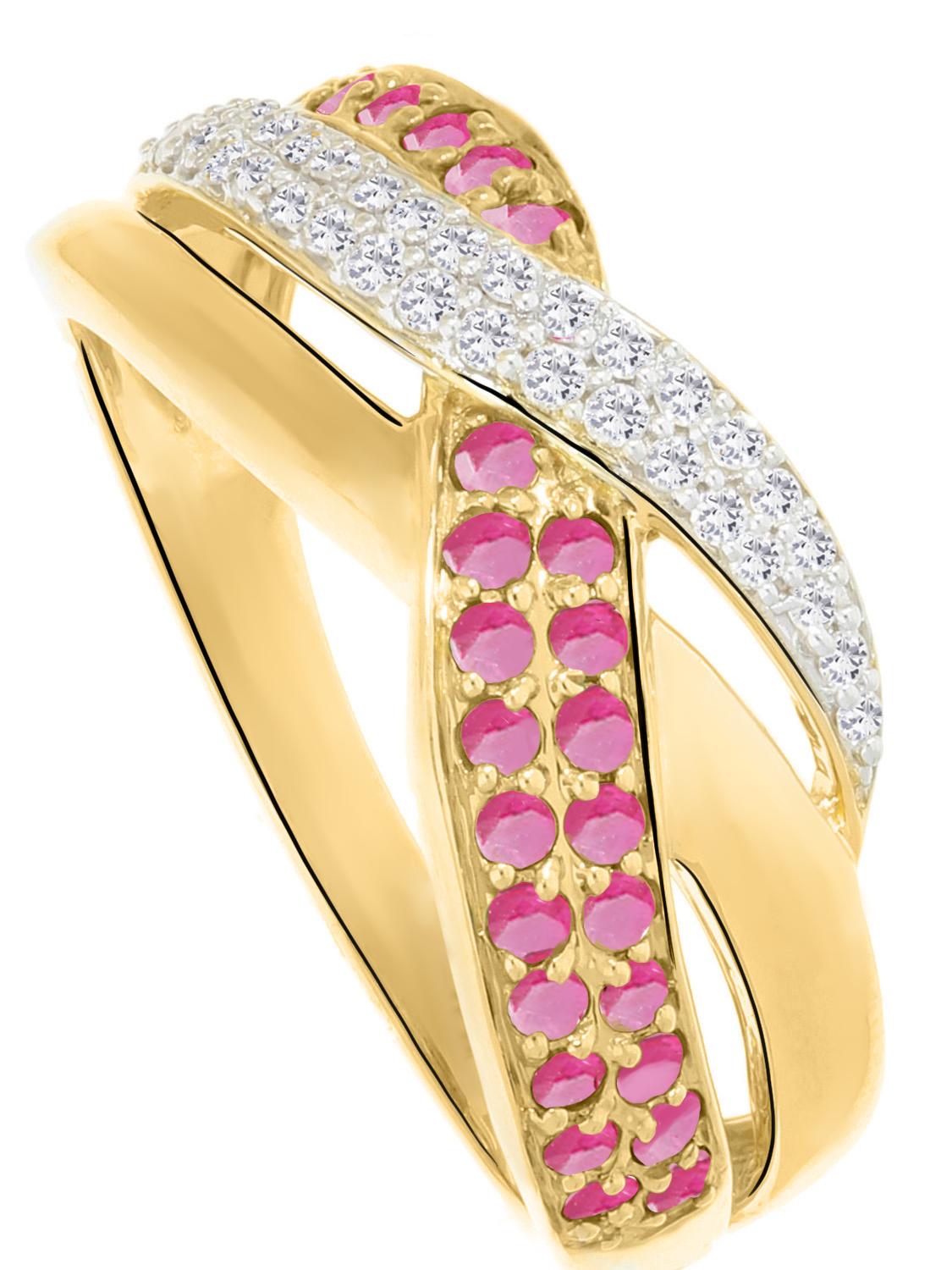 Jacotte | Ring aus echtem Gelbgold - Rubin | Ansicht 1