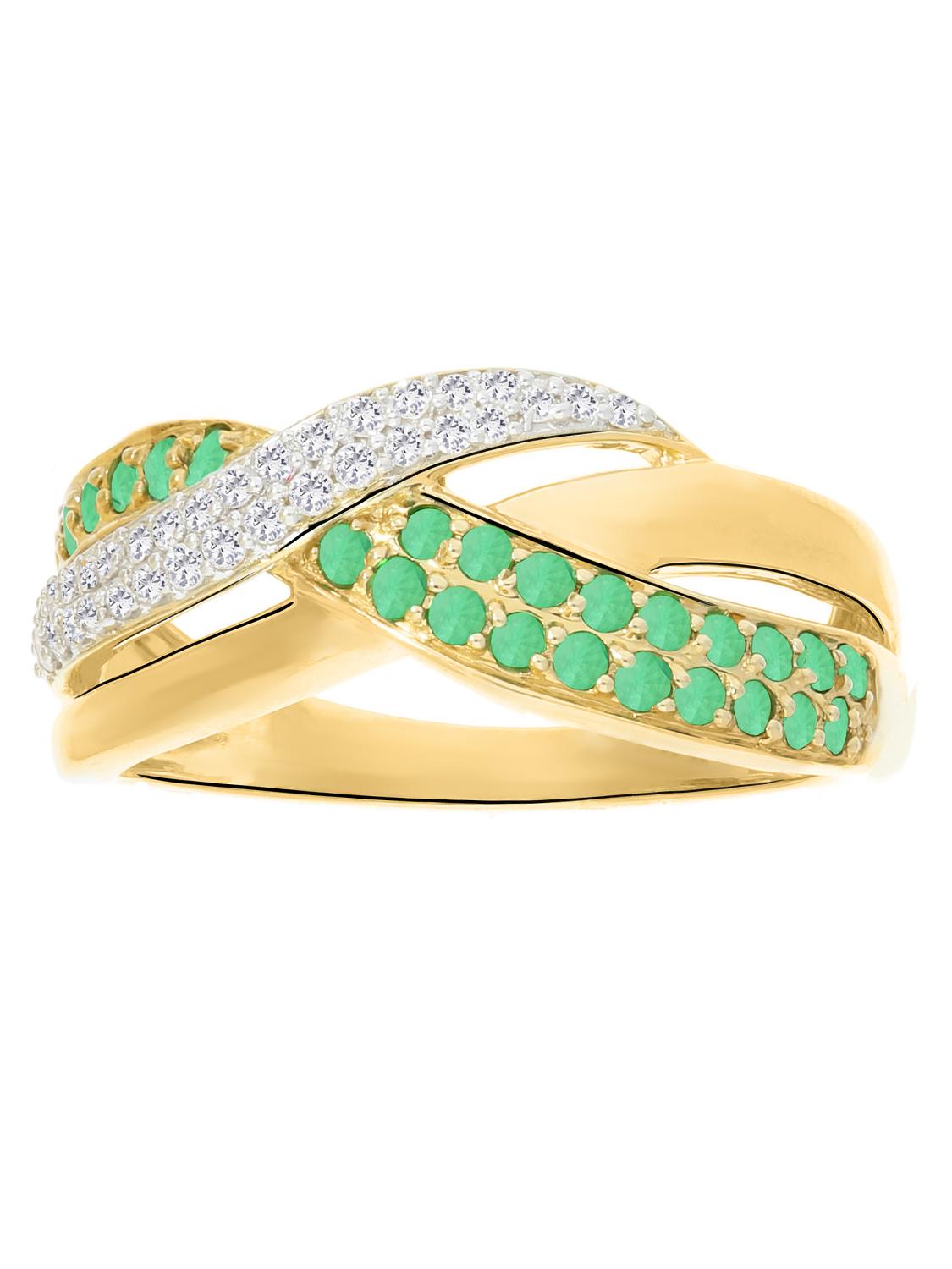 Jacotte | Ring aus echtem Gelbgold - Smaragd | Ansicht 5