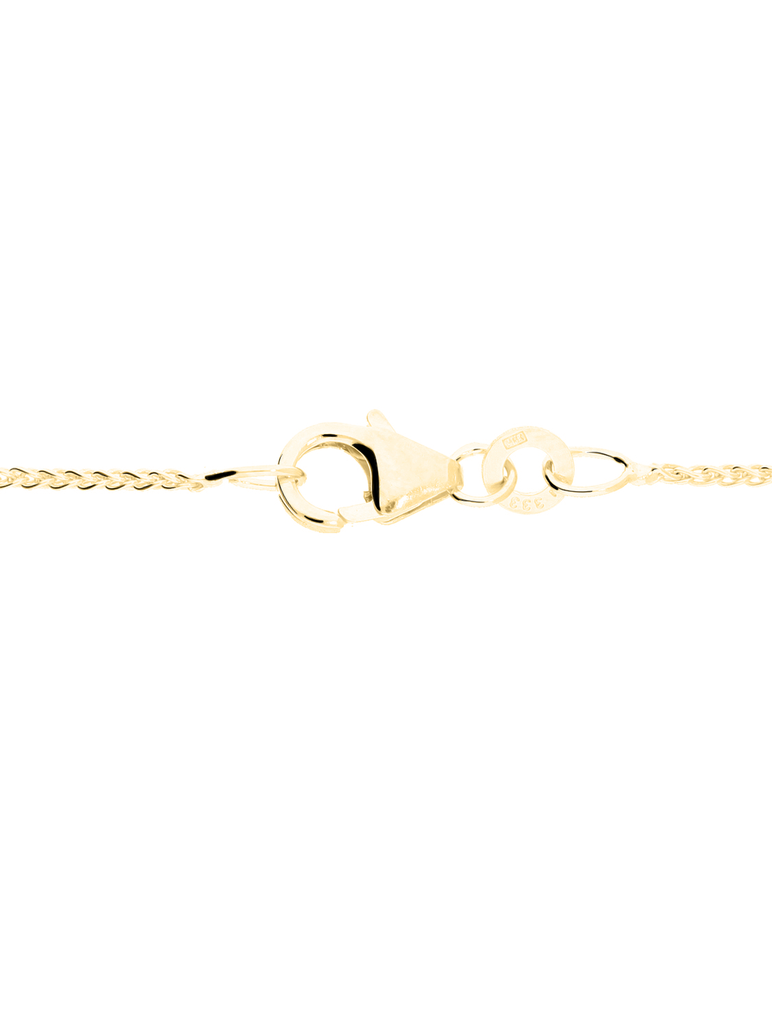 Trixi - Halskette 333 Gelbgold Karabiner - Breite 1,1 mm -  Länge 40 cm