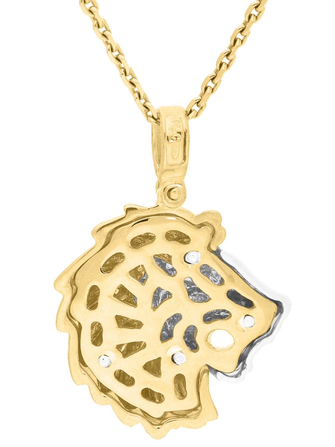 Kettenanhänger Herren Gold 585 ohne Stein LÖWE | Wild Lion