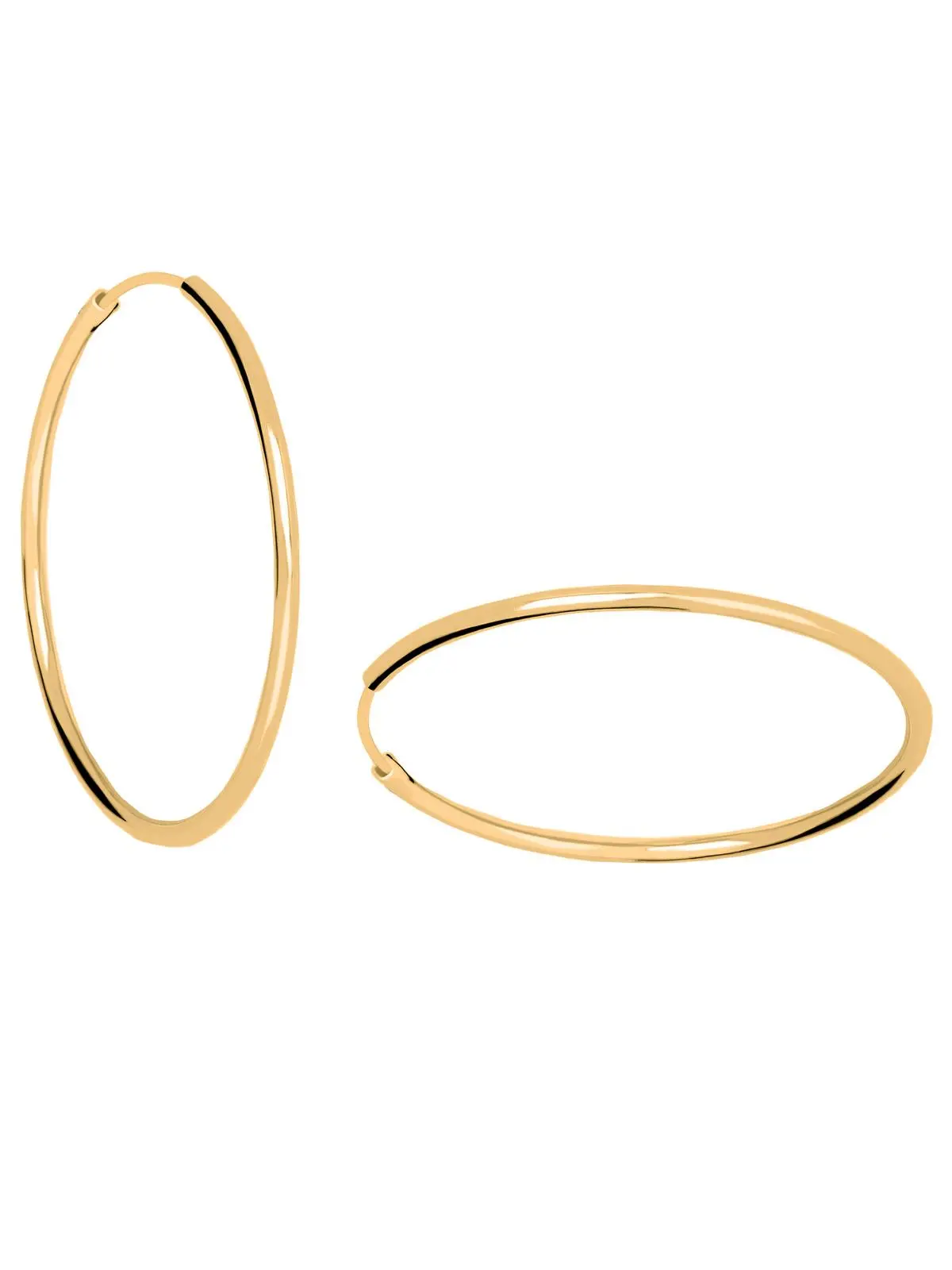 Cherry Kiss | Creolen aus echtem Gelbgold | Ansicht 8