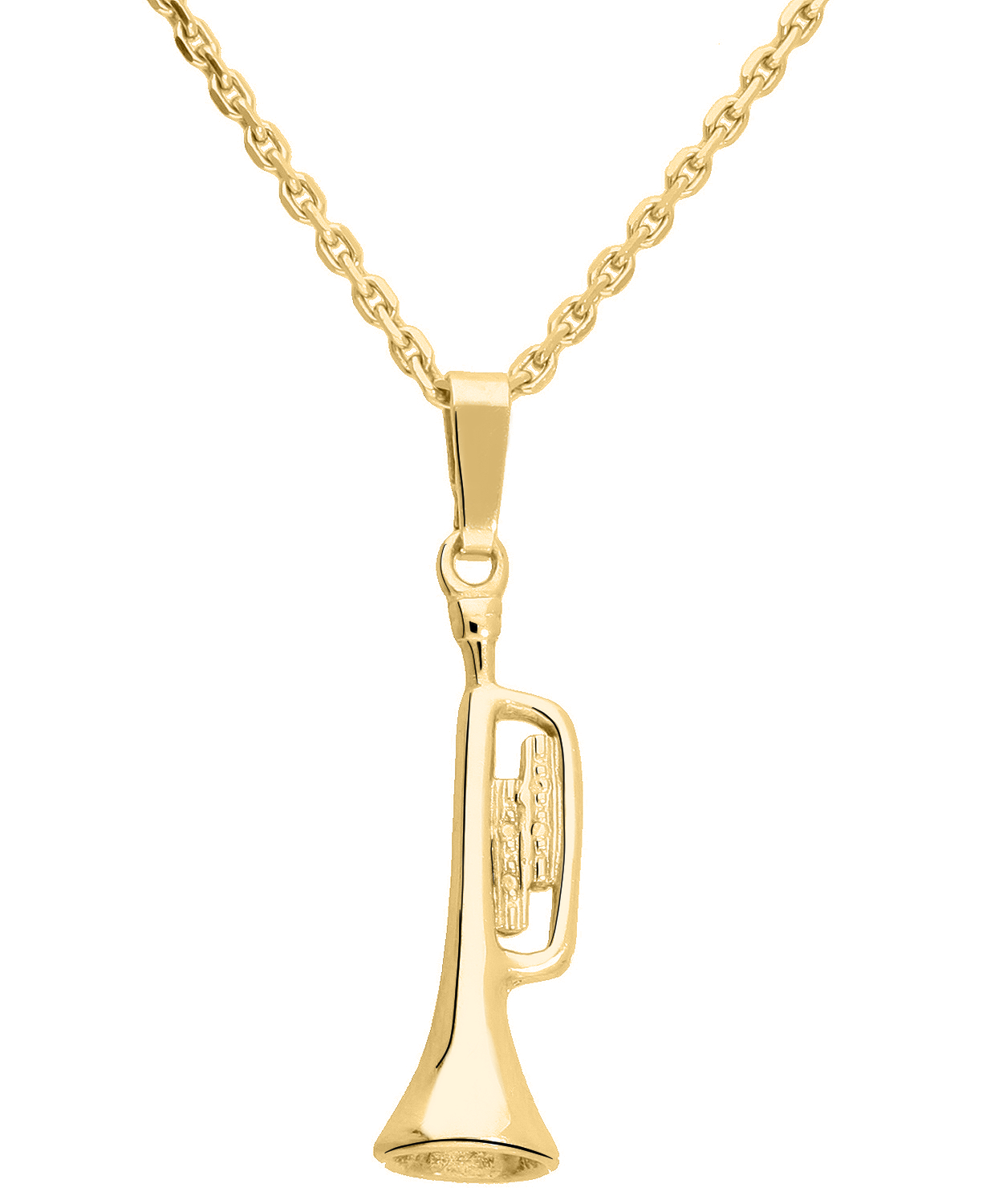 Instrument - Trompete Motivanhänger 585 Gold