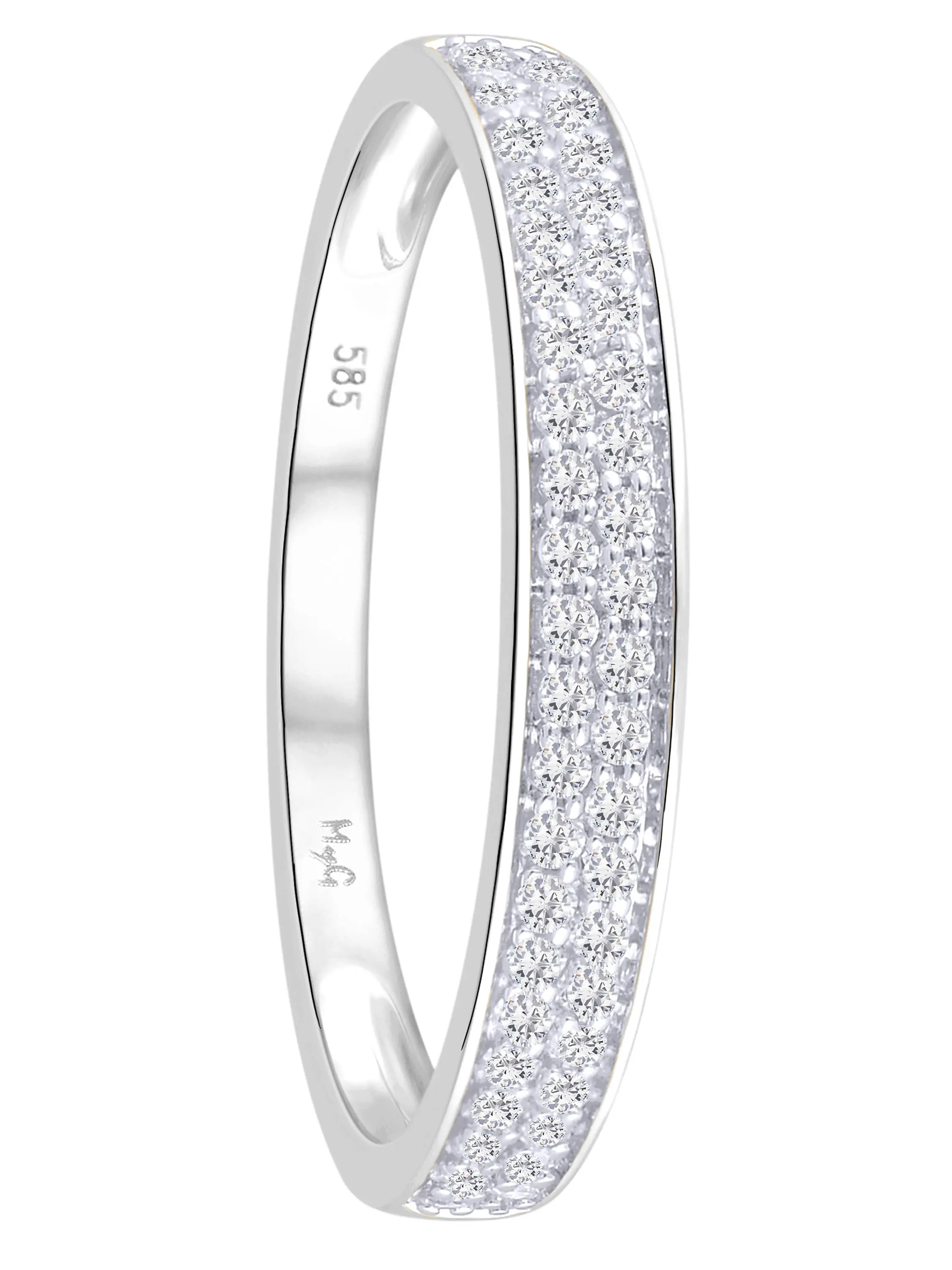 Medialis - Diamantring Weißgold - 0,20ct. - Größe 54
