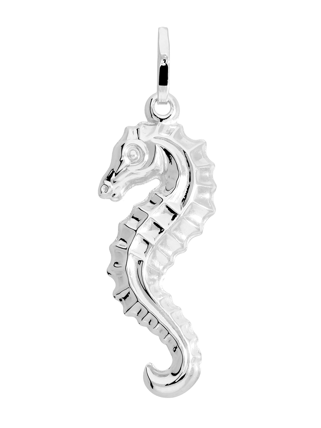 Water Pony - Damen & Mädchen Seepferdchen Kettenanhänger Silber 925