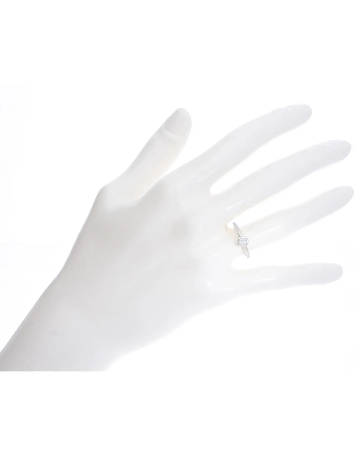 Gamma | Ring aus echtem Weißgold mit Zirkonia | Ansicht 5