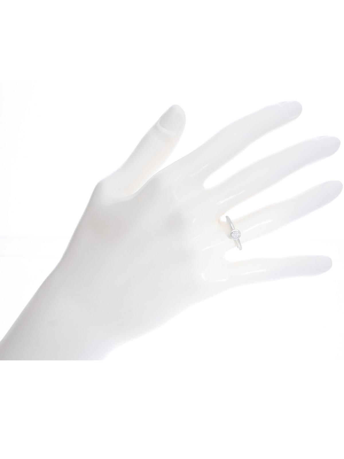 Gamma | Ring aus echtem Weißgold mit Zirkonia | Ansicht 5