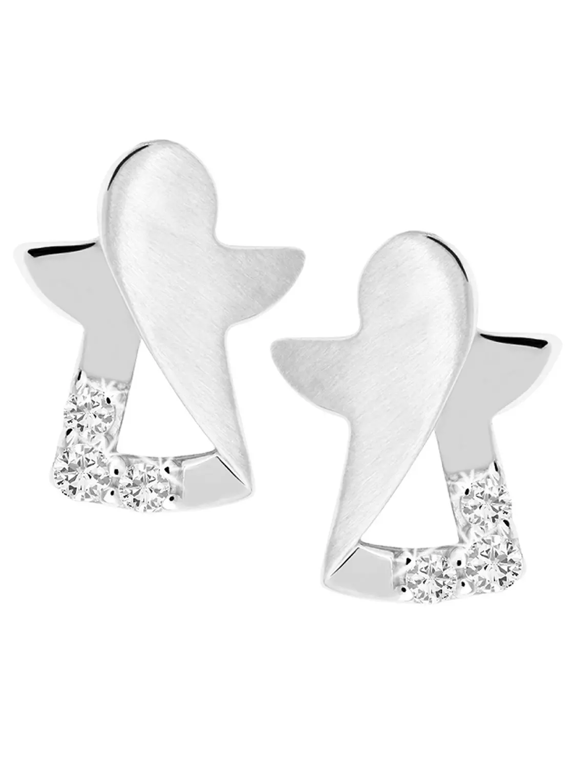 Damenohrringe für Mädchen aus echtem Sterlingsilber - Modern Angel | Produktansicht