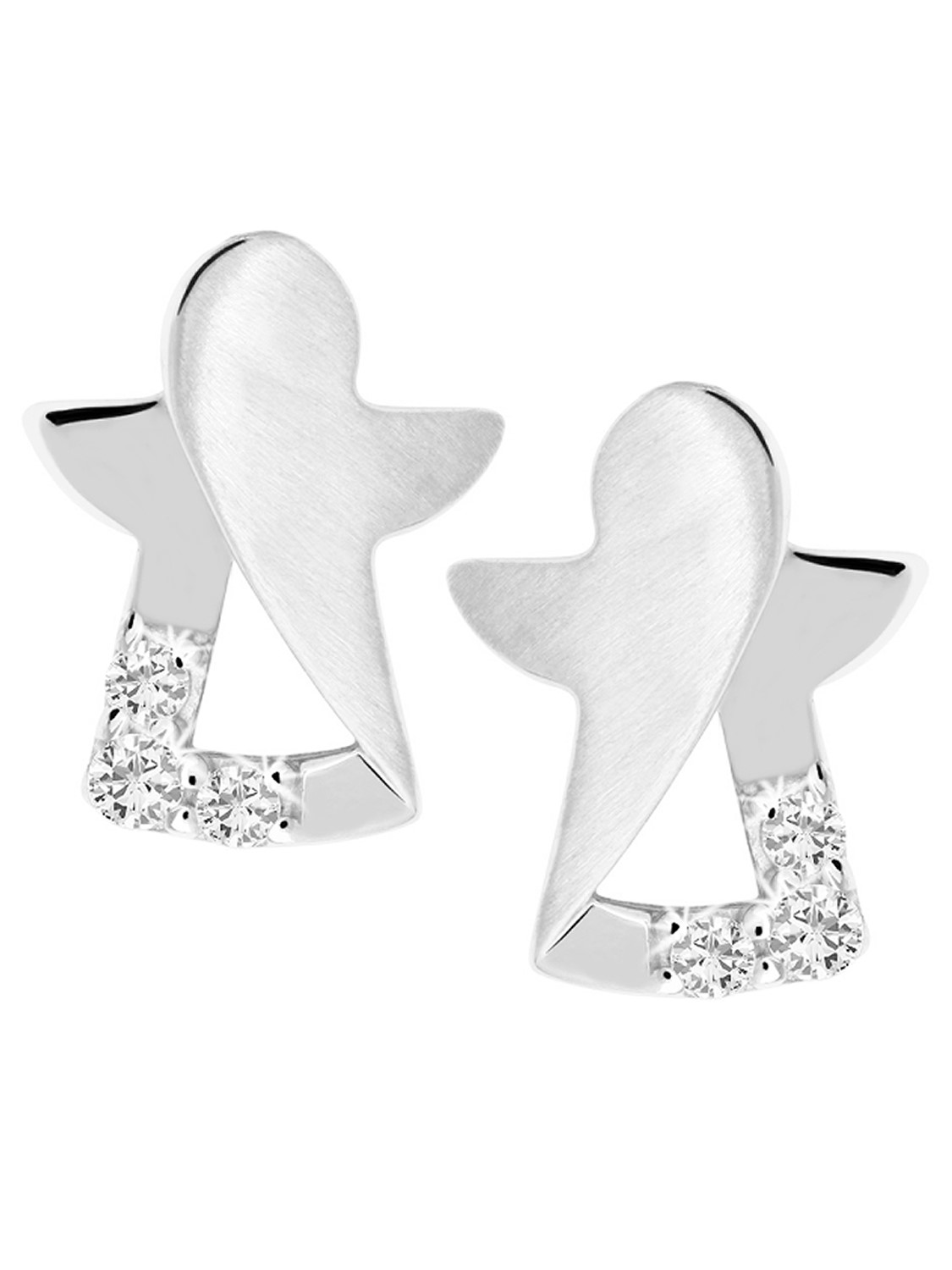 Damenohrringe für Mädchen aus echtem Sterlingsilber - Modern Angel | Produktansicht