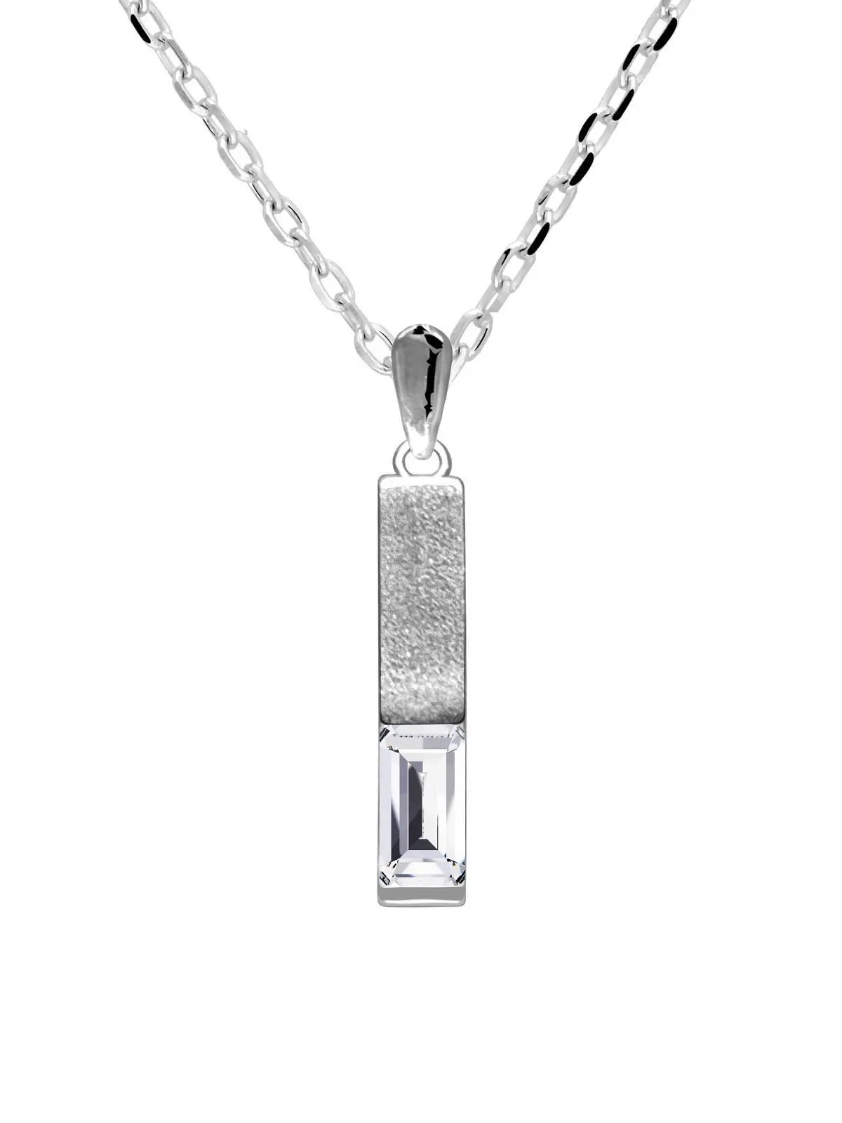 Halskette für Damen & Mädchen aus echtem Sterlingsilber mit weißen Zirkonia - Barbie | Produktansicht