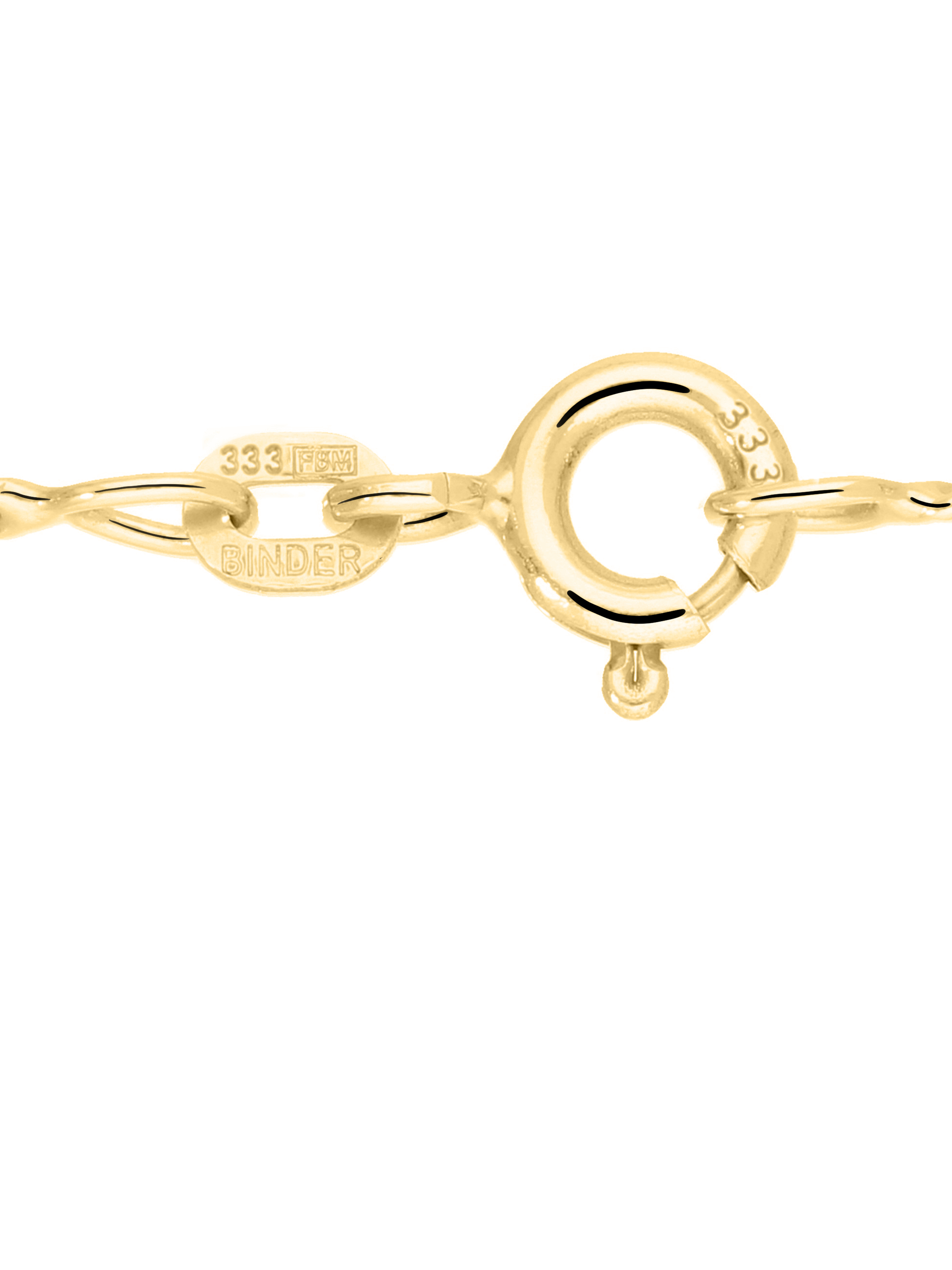 Anker Lite - Goldkette 333 Gelbgold Federring - Breite 0,8mm - 45 cm