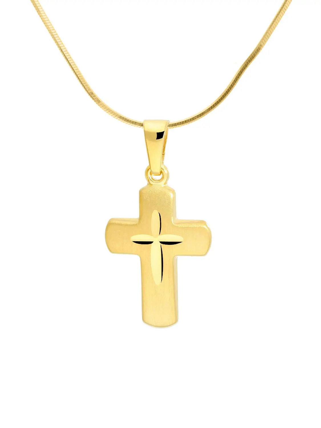 Novelle | Kreuzanhänger aus echtem Gelbgold | Ansicht 4 Novelle | Kreuzanhänger aus echtem Gelbgold | Ansicht 4