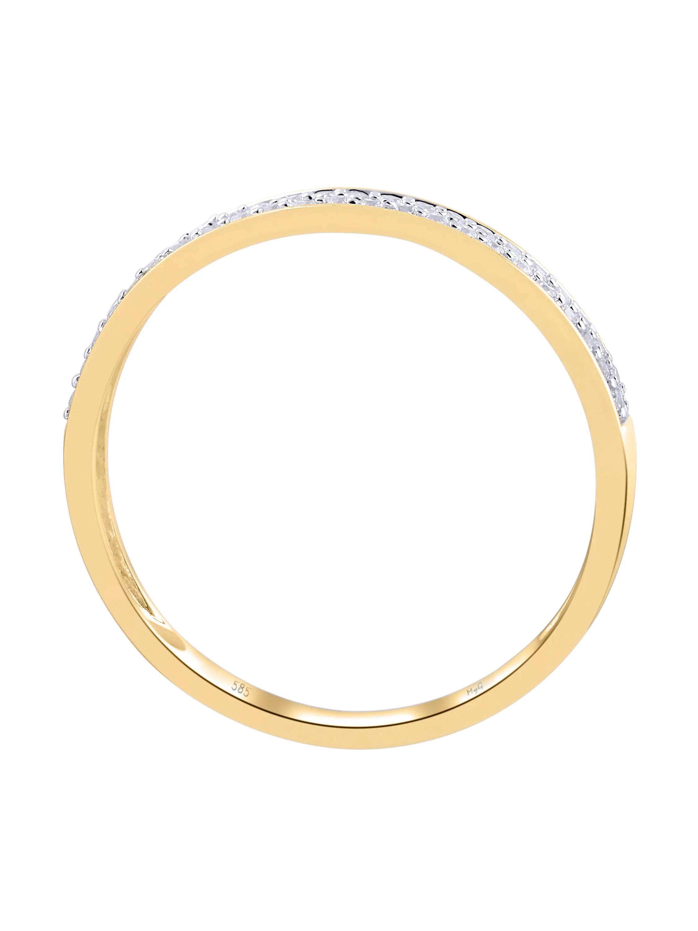 Medialis - Diamantring Gelbgold - 0,20ct. - Größe 54