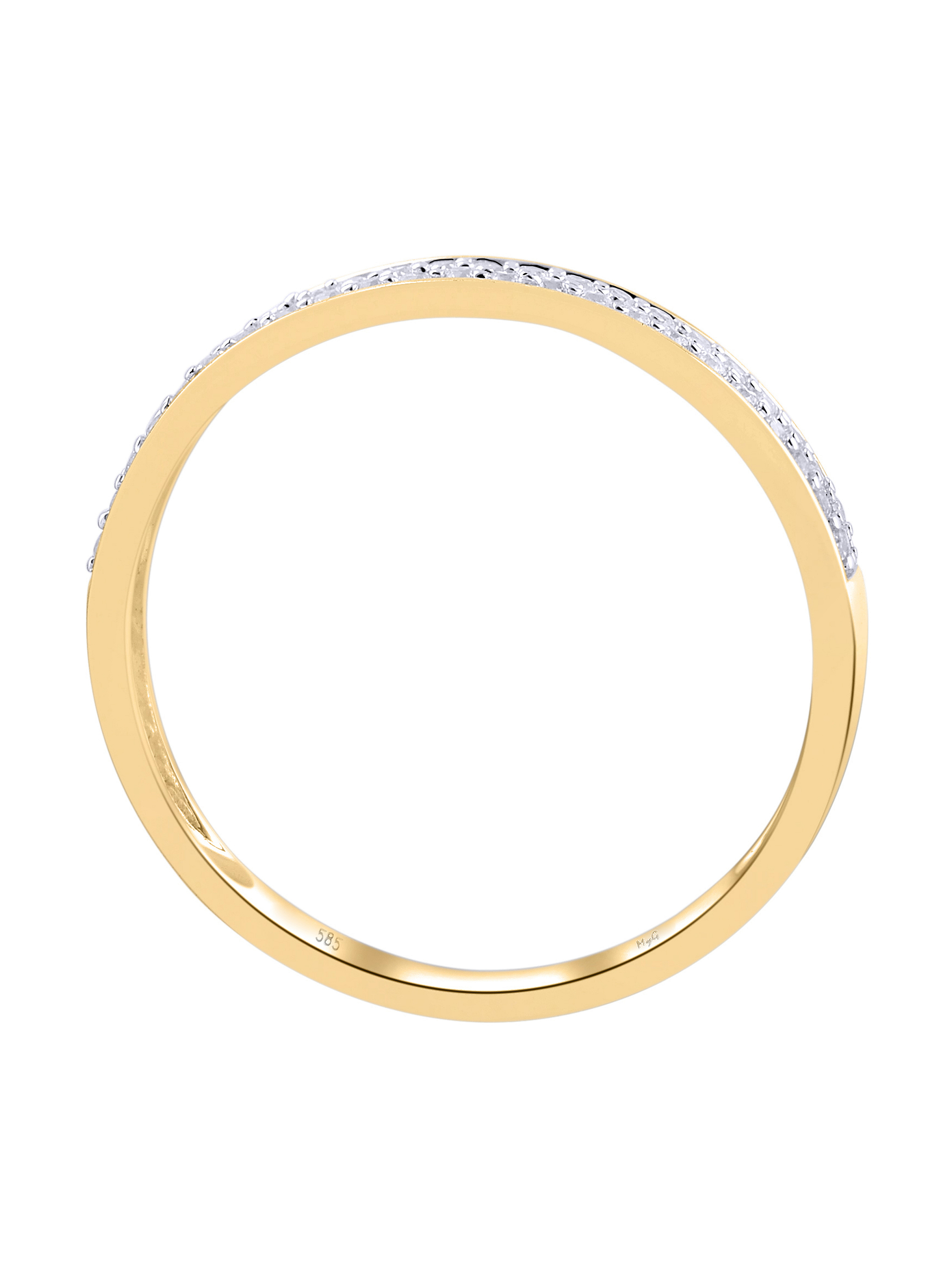 Medialis - Diamantring Gelbgold - 0,20ct. - Größe 50