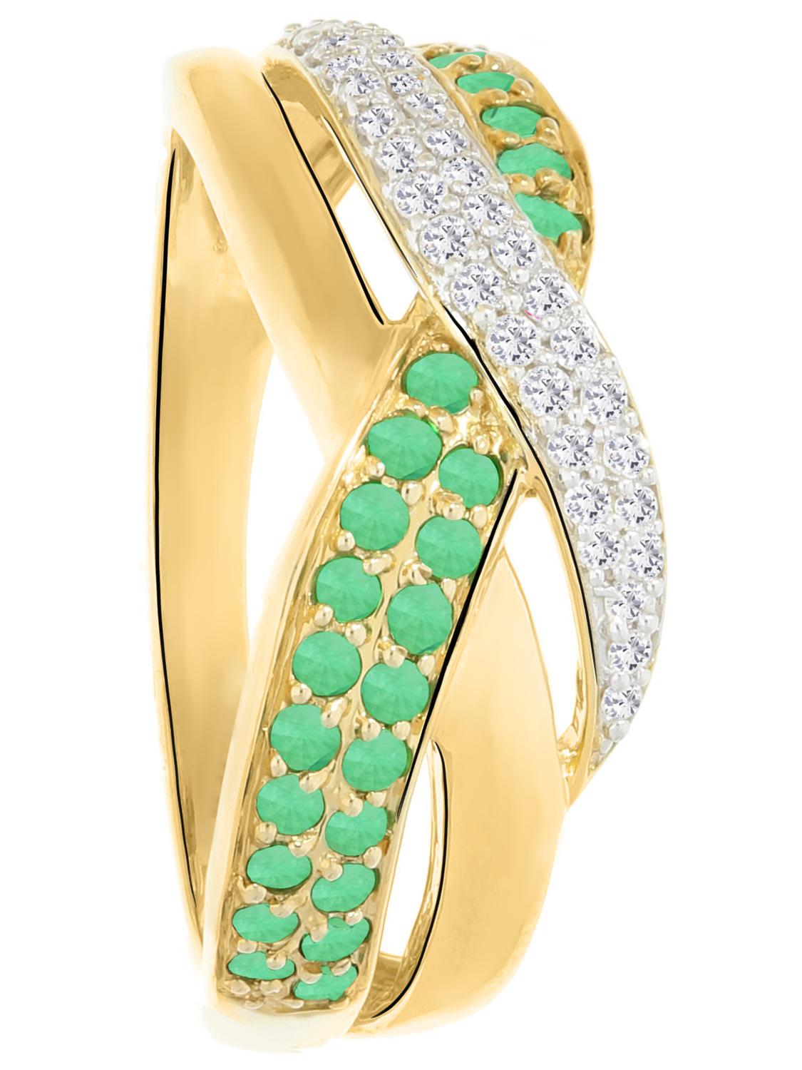 Jacotte | Ring aus echtem Gelbgold - Smaragd | Ansicht 6