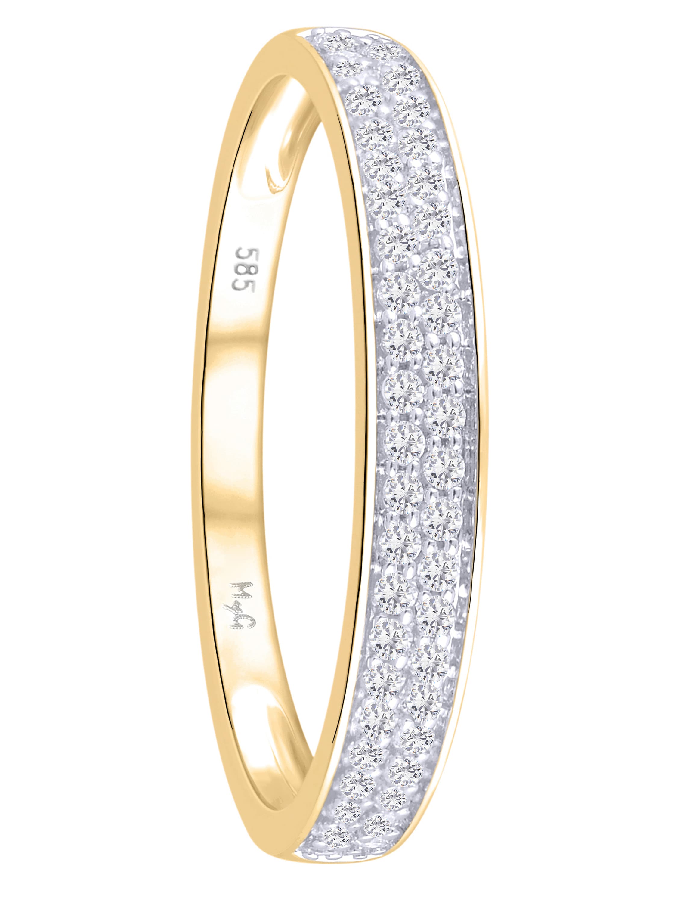 Medialis - Diamantring Gelbgold - 0,20ct. - Größe 50