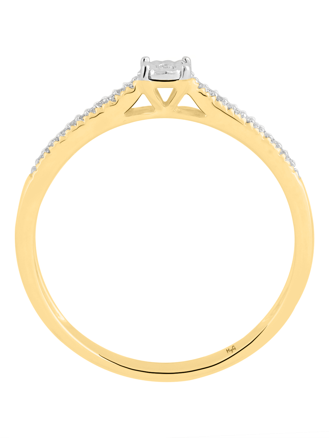 Merry Joy - Diamantring 375 Gelbgold - 0,04ct. - Größe 52