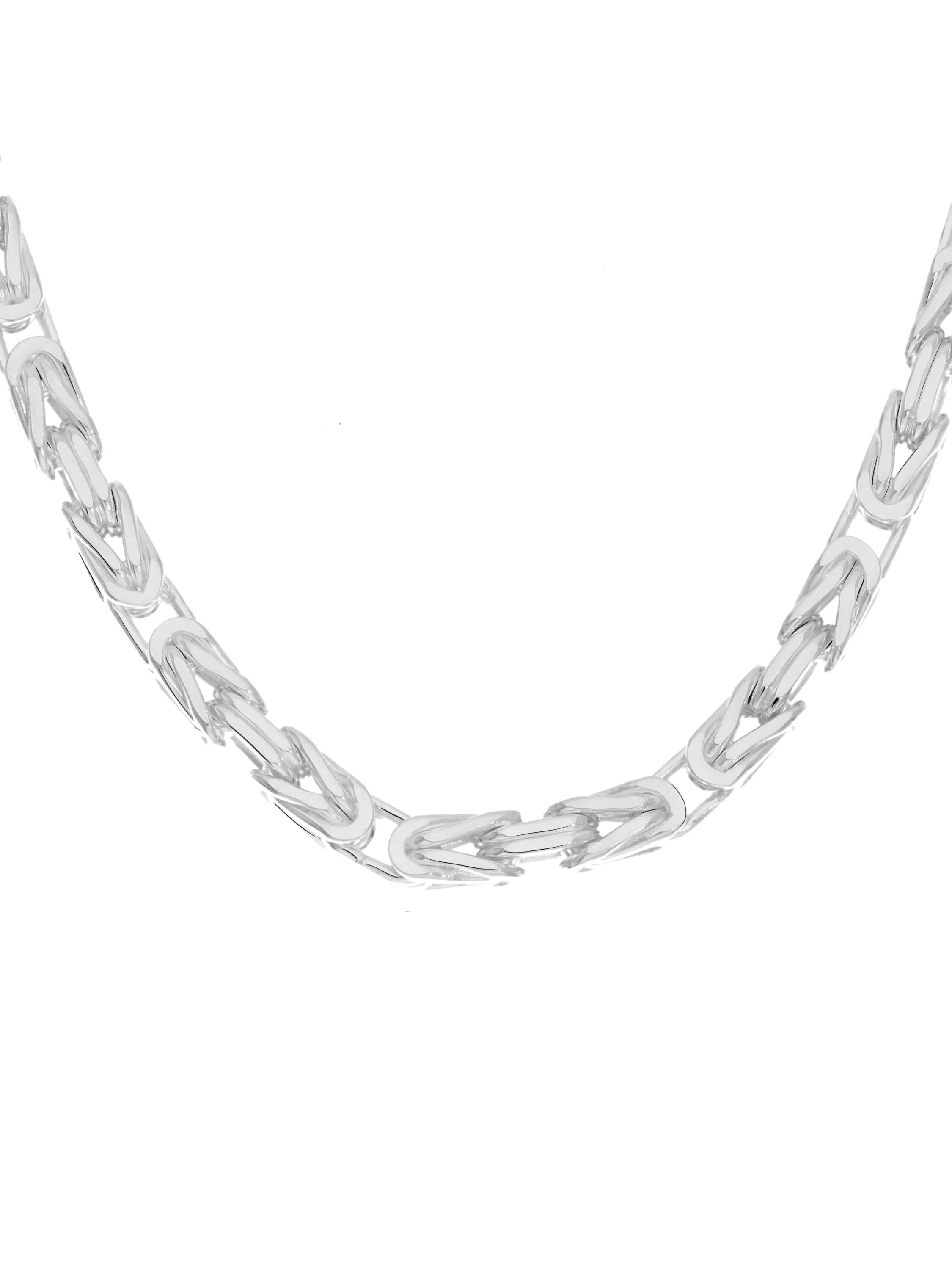 Kenmacho30 - Halskette 925 Sterlingsilber Karabiner - Breite 3 mm - Länge 42 cm