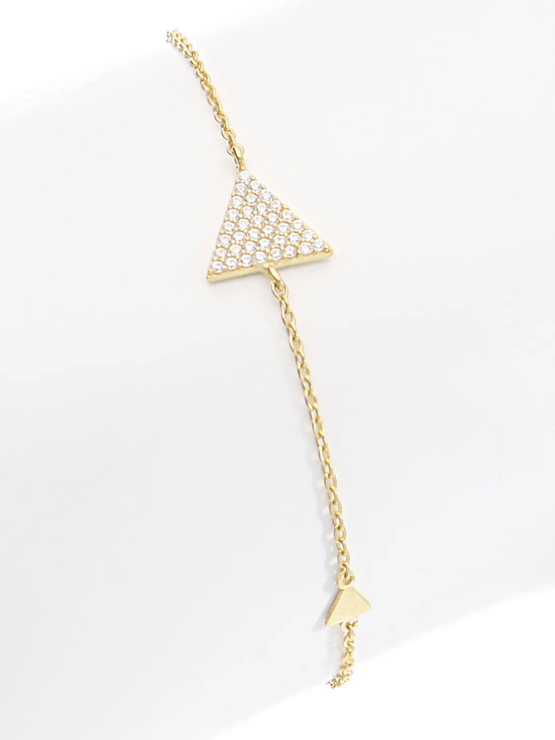 Amelie - Zirkonia Dreieck Armkette 375 Gold