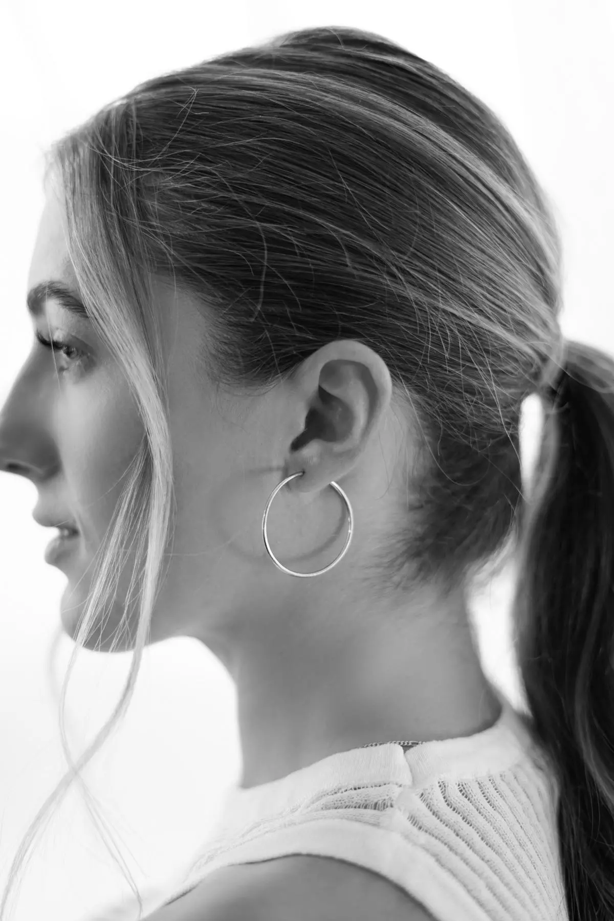Mella | Creolen aus echtem Sterlingsilber | Ansicht 3