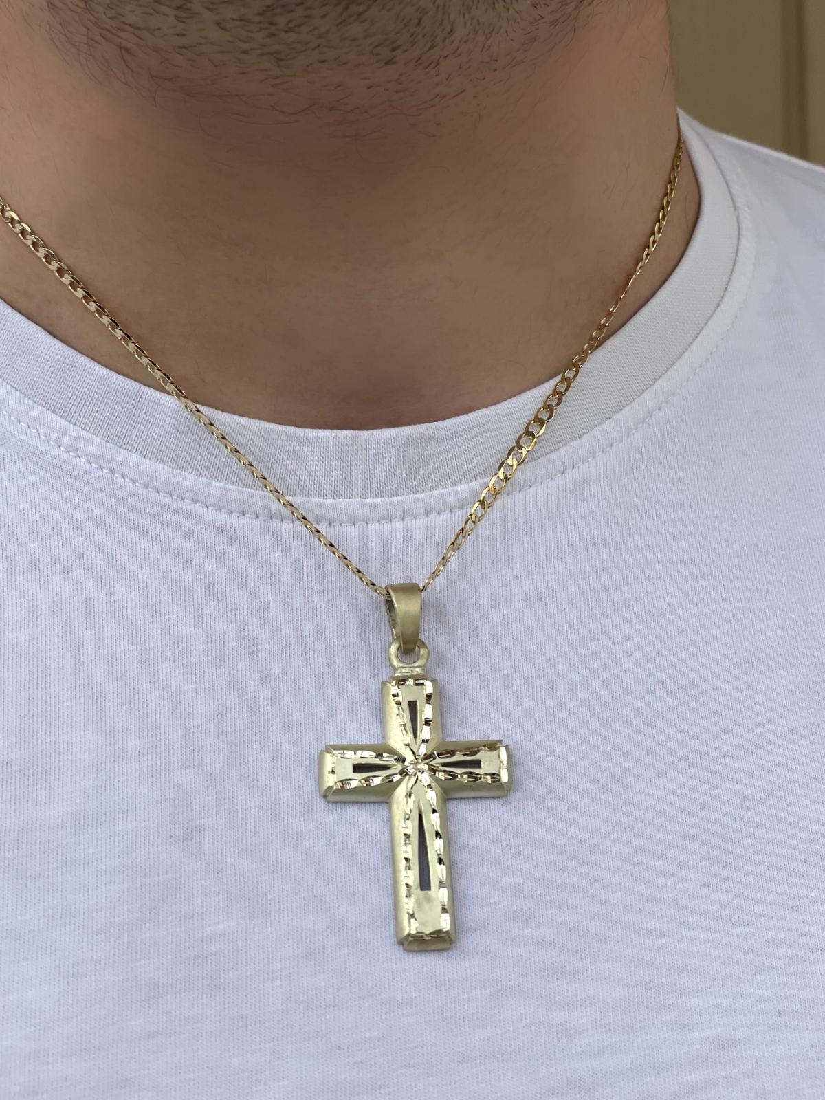Kreuzanhänger Herren Gold 585 | Anant