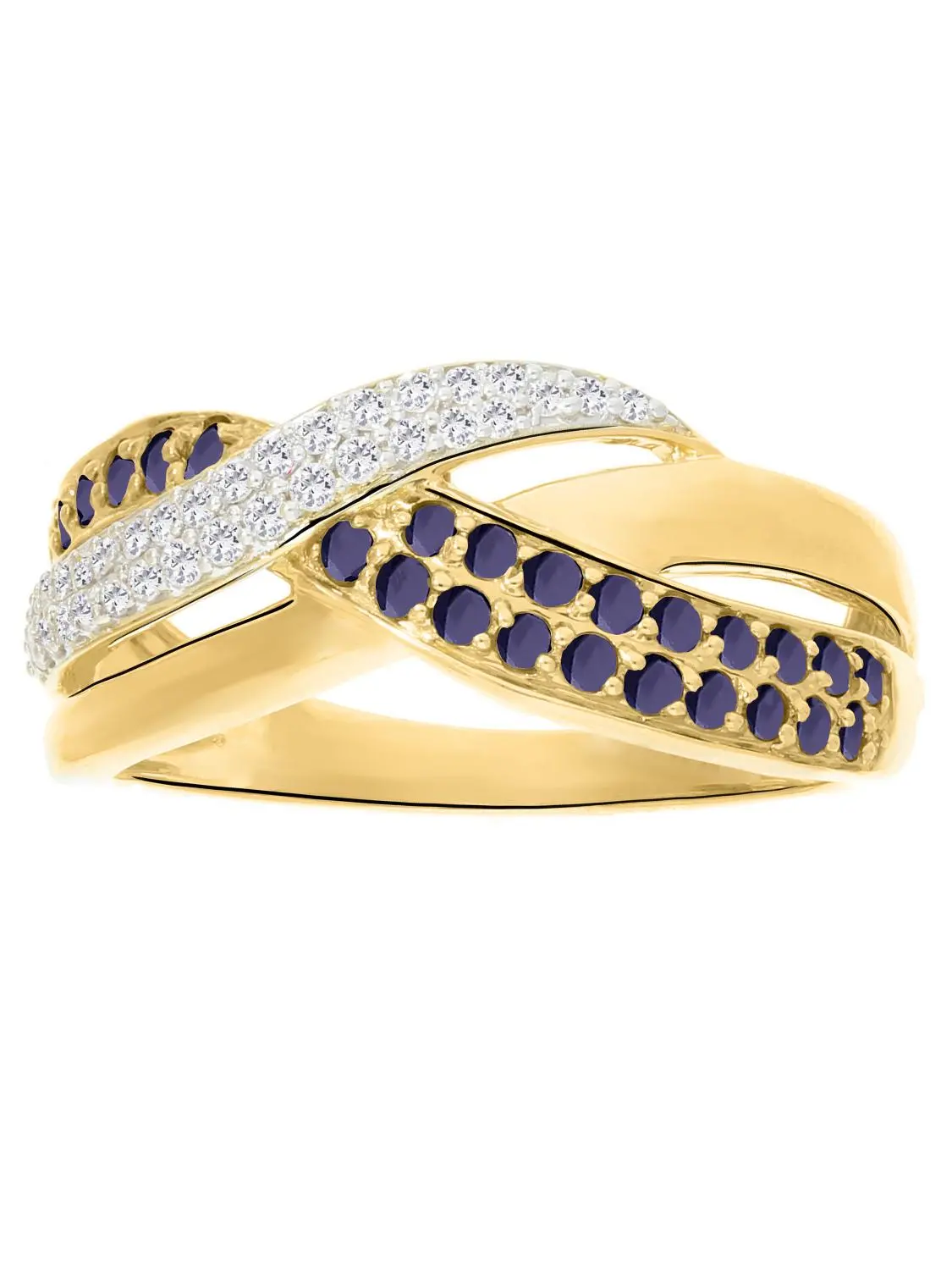 Jacotte | Ring aus echtem Gelbgold - Saphir | Ansicht 5